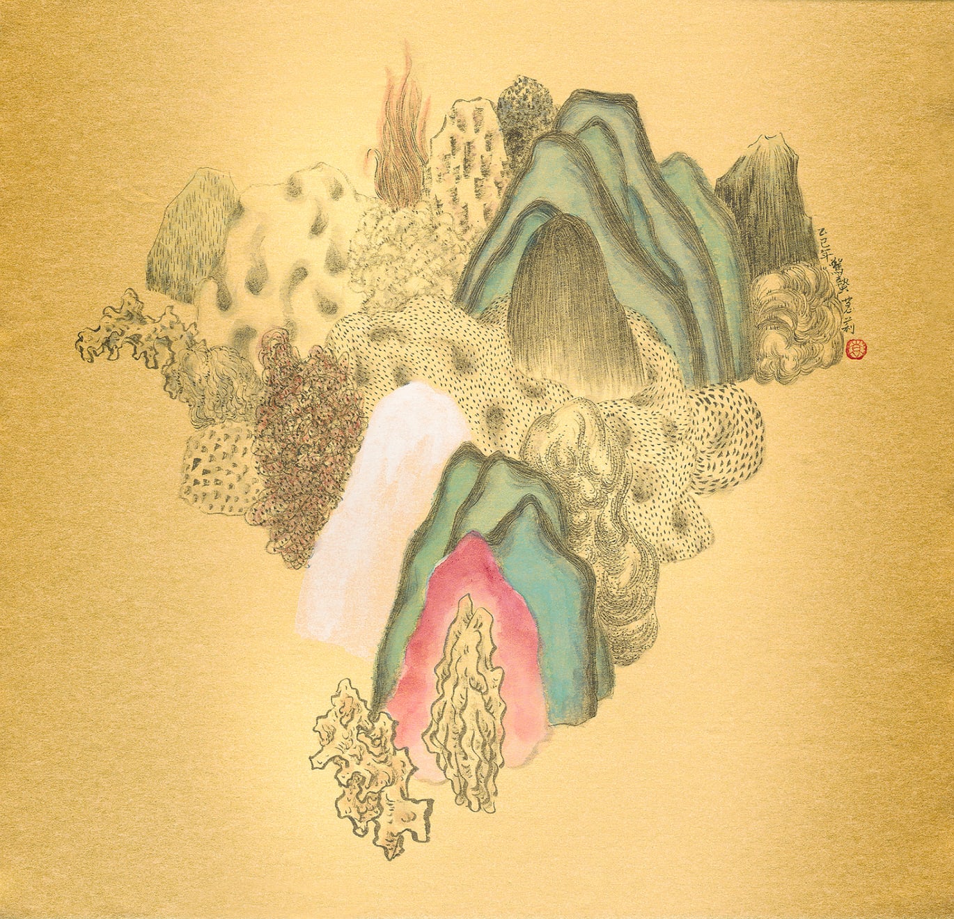 袁慧莉 Yuan Hui-Li, 類山水 No. 74 THEY Shanshui No. 74, 2025