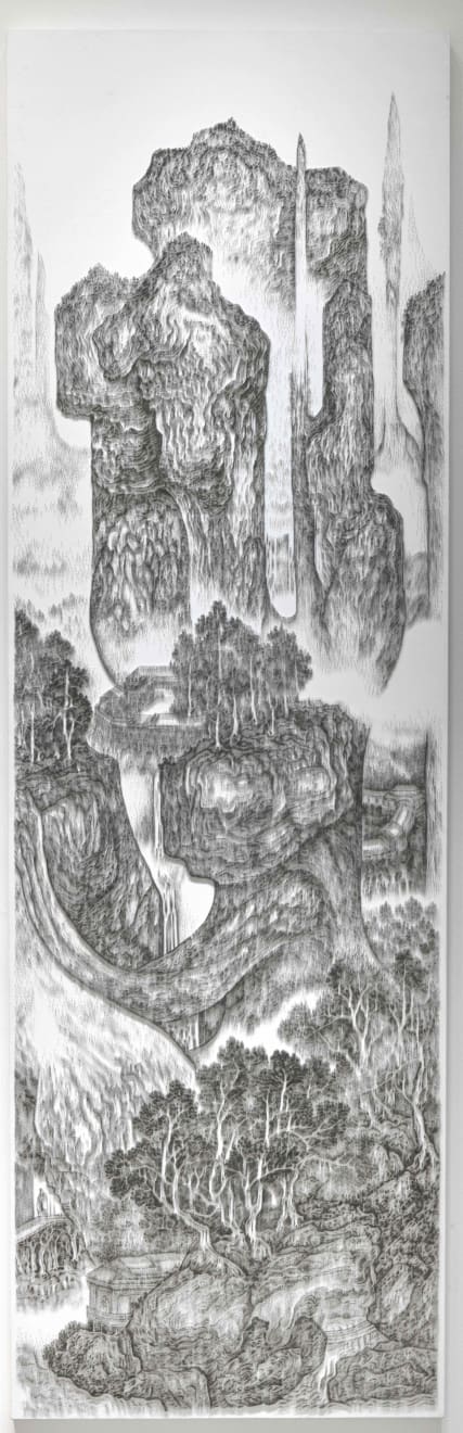 陳浚豪, 臨摹明吳彬《陡谿飛泉》, 2015