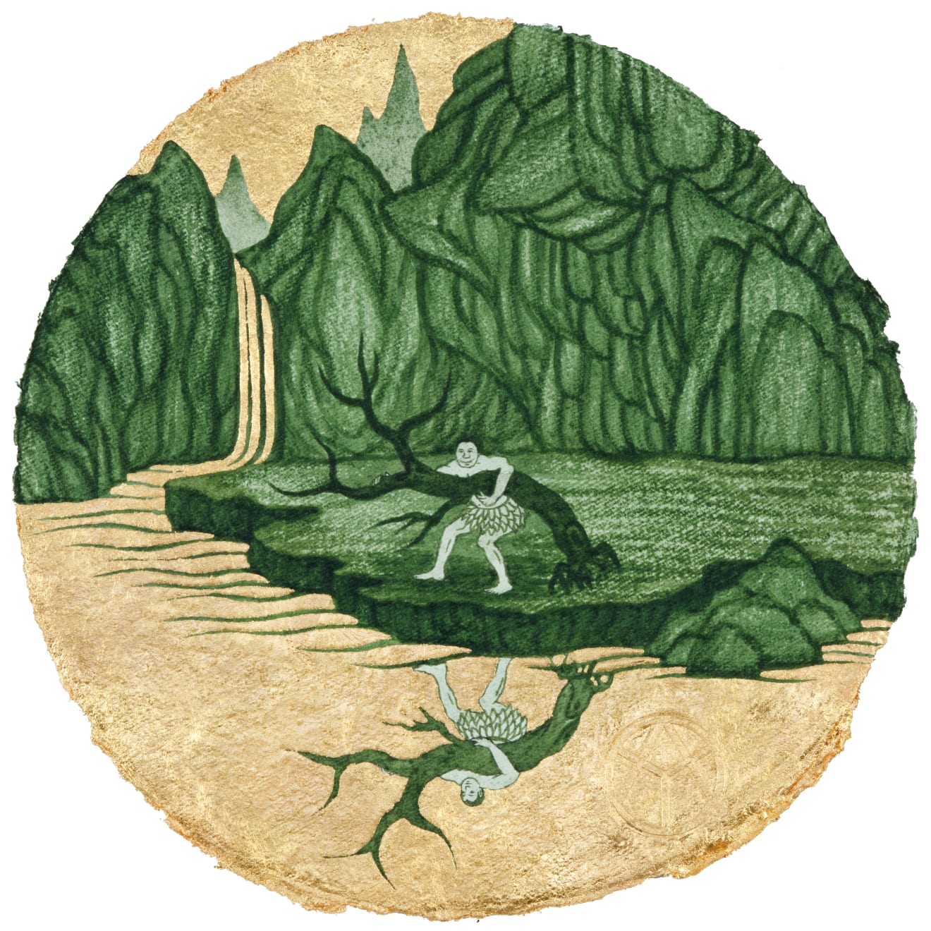 姚瑞中, 天龍（國）八部：顧影自嗨 （改繪蕭雲從《離騷圖》）Hedonist: Water Reflection Is Better, 2022