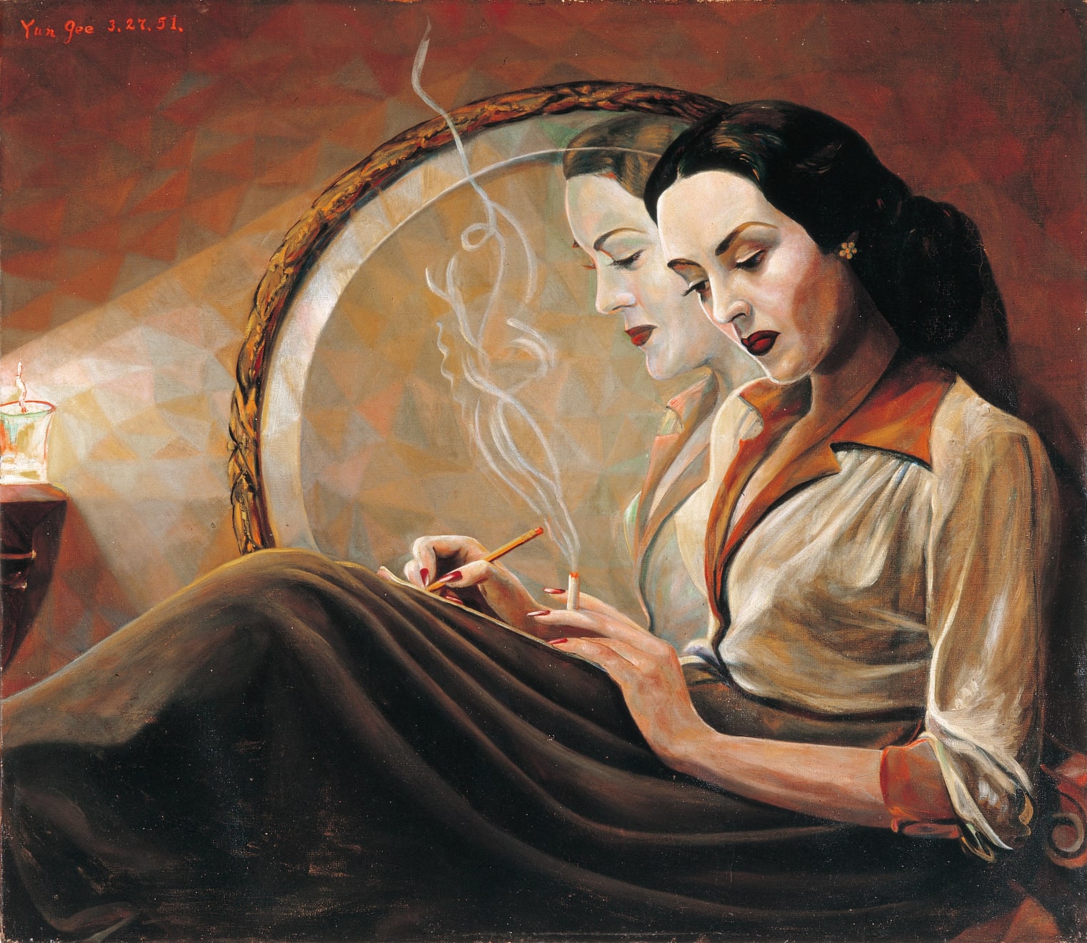 朱沅芷, 鏡前女子－琳達．戴內爾畫像 Linda Darnell, 1951