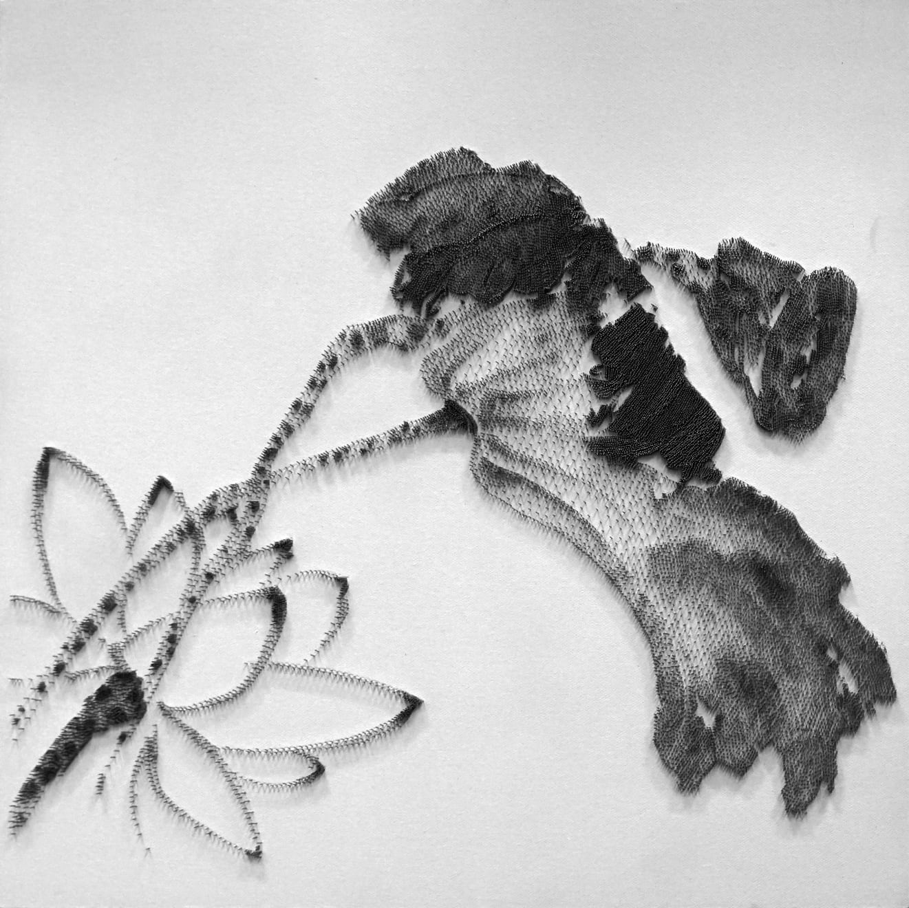 陳浚豪, 臨徐渭花卉圖之荷花 (一), 2021