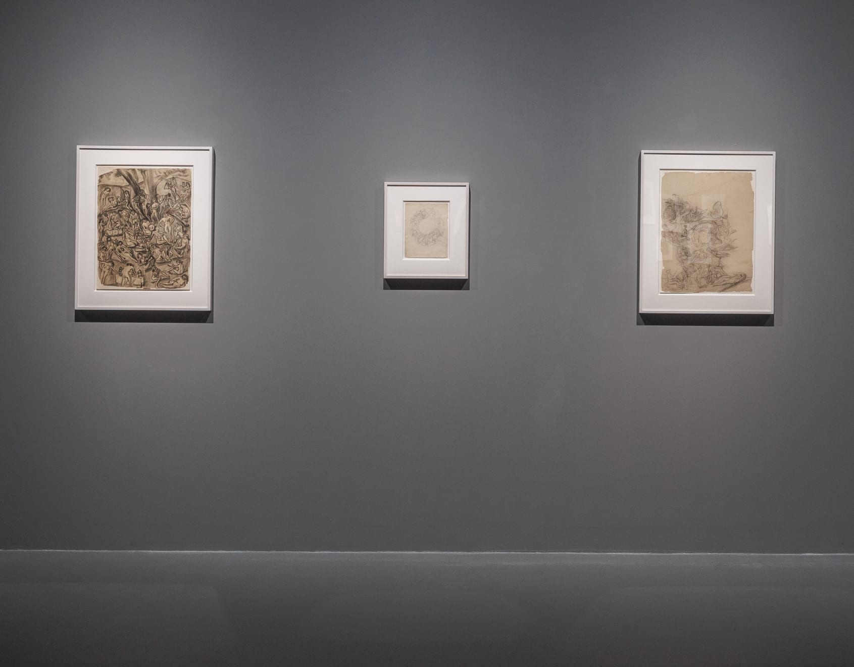 朱沅芷, 《百美戲浴圖》習作、《工業之輪在紐約》習作 (Study for One Hundred Beauties) ,Study for "Wheels: Industrial New York"