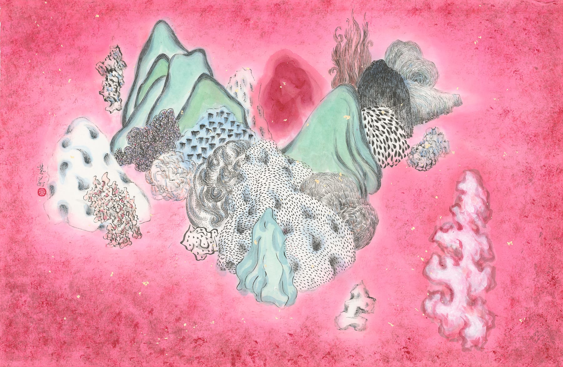 袁慧莉 Yuan Hui-Li, 類山水 No. 77 THEY Shanshui No. 77, 2025