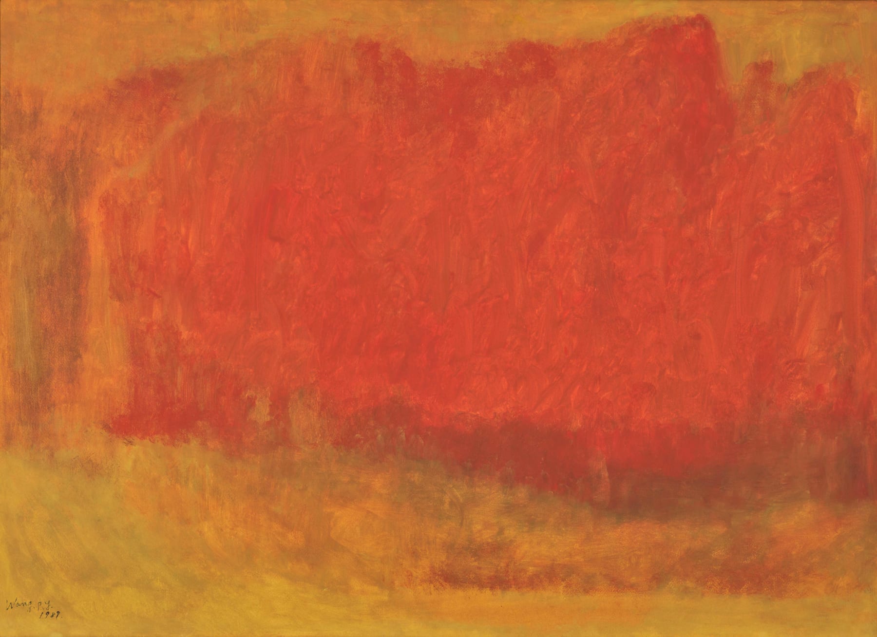 王攀元 Wang Pan-Youn, 秋色, 1989