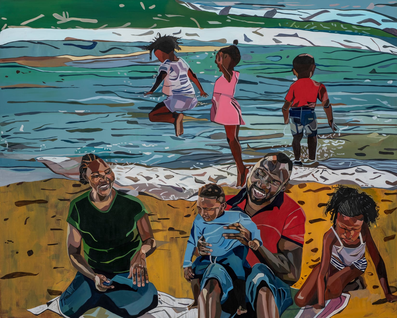 Joy Labinjo, Day at the Beach, 2023
