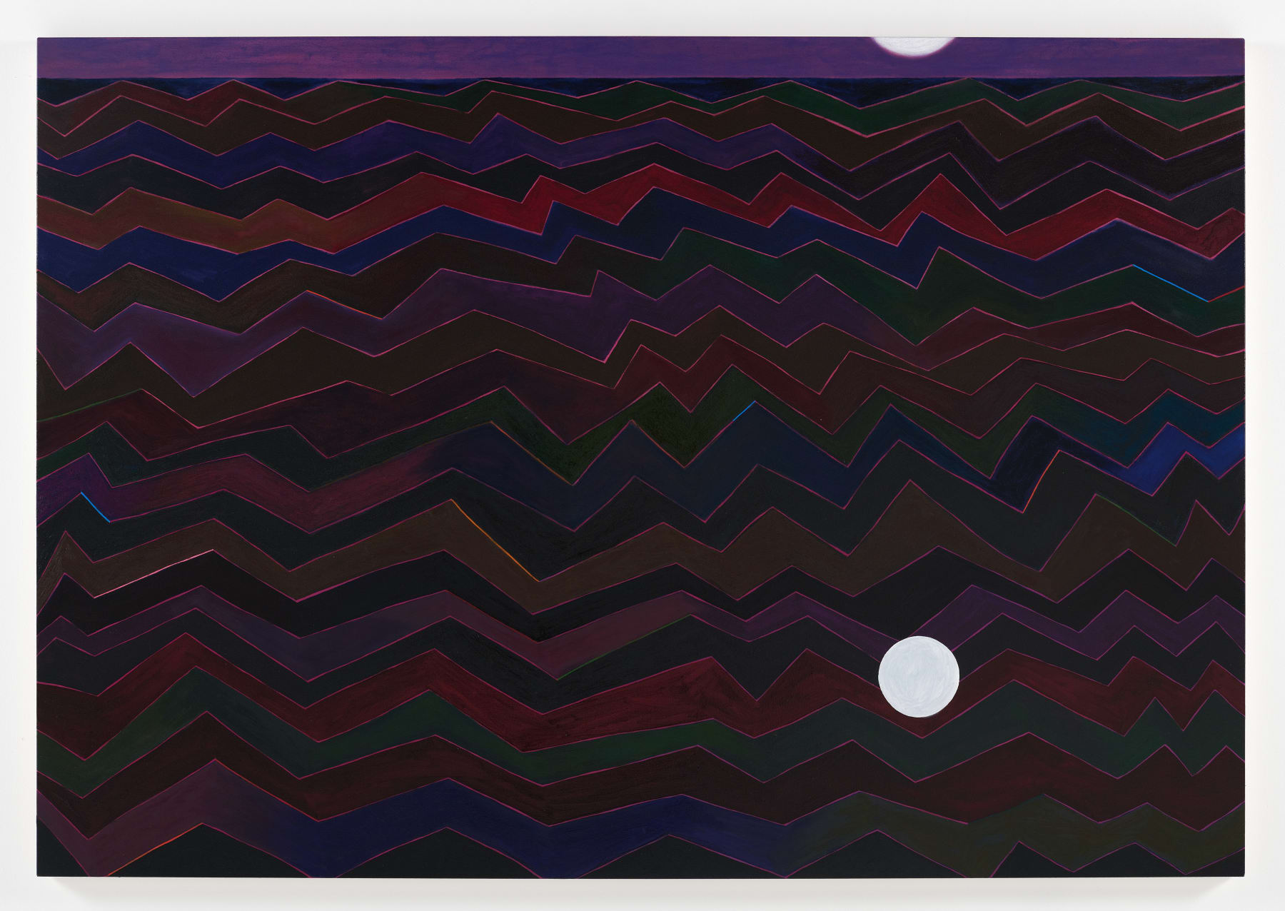 Muzae Sesay, The Moon Has Reached the Same Point As The Sun Above The Ocean, 2024