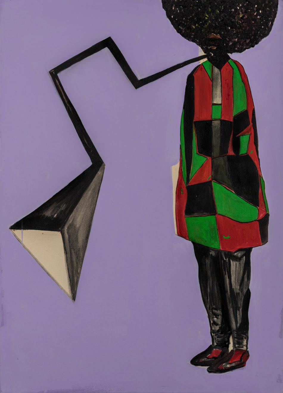Andrew Pierre Hart, Red Black Green gowned player blows(m-a-t-l-s), 2023