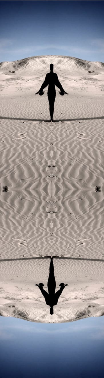 Theo Eshetu, Veiled Woman on a Beachfront, 2011