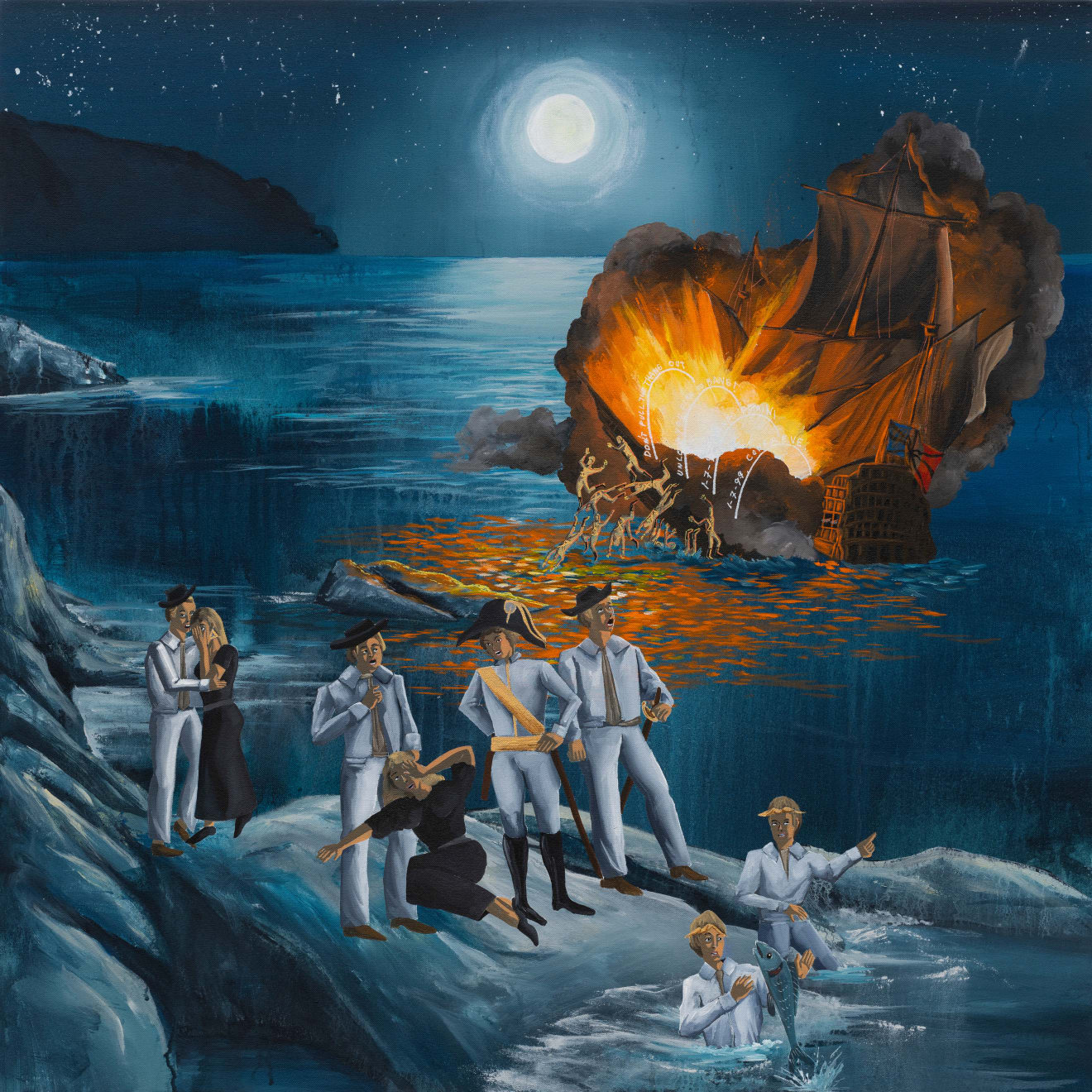 Umar Rashid, Buonanotte alla speranza. The Ligurian Lamentations. Or, It’s not all that bad (jk). You can eat the fish instead of sleeping with them. Somebody get Giulia a blanket and a sedative. We will get through this, maybe? , 2025