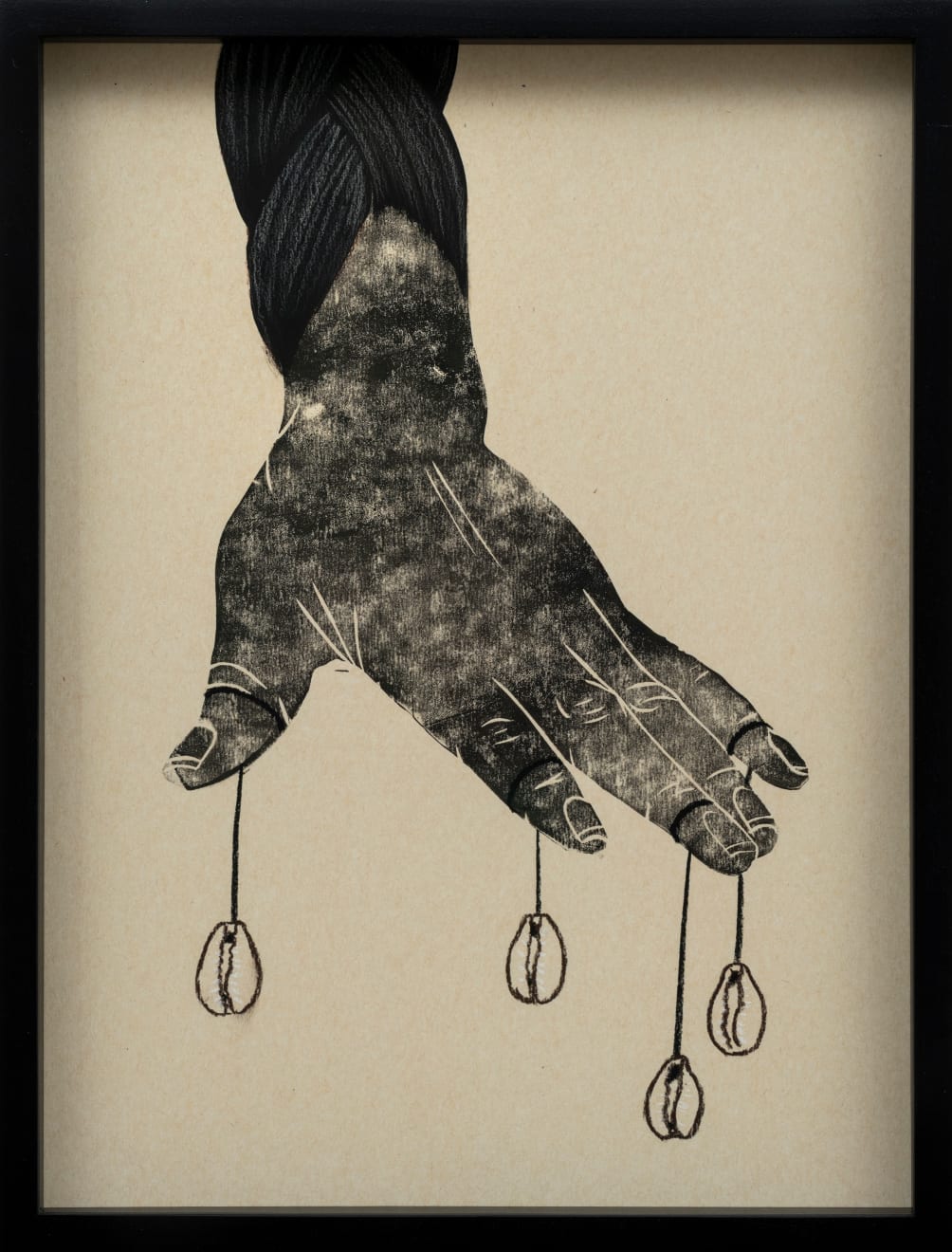 Bunmi Agusto, Braided Hand with Cowries #2, 2025