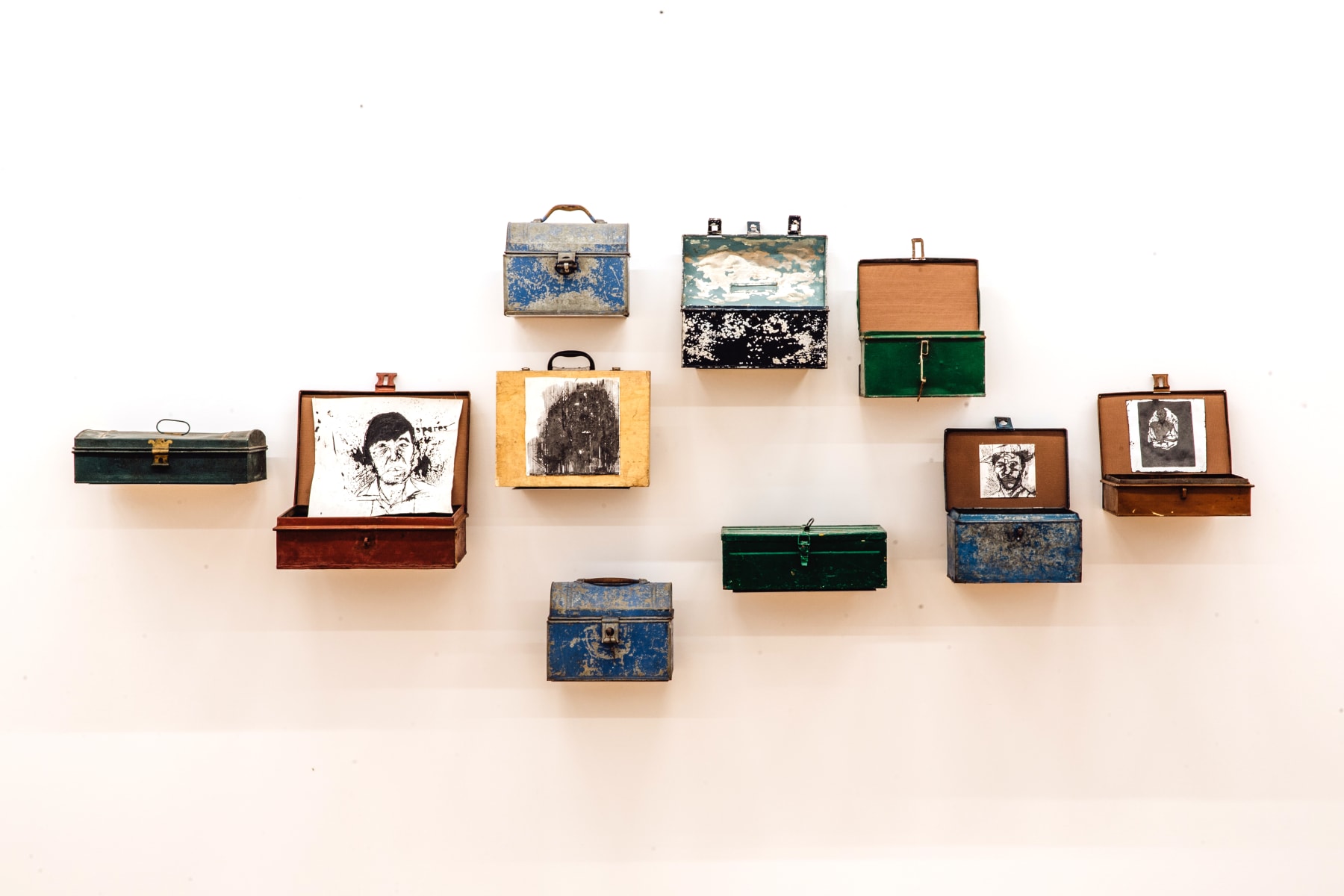 Gareth Nyandoro, Untitled (boxes), 2018