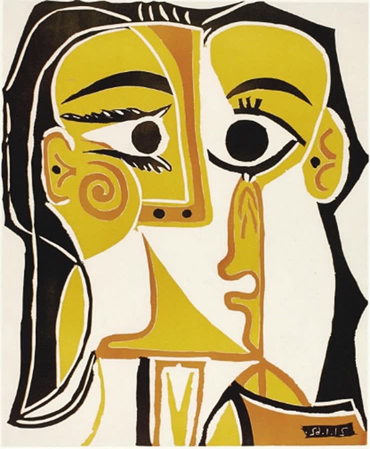 Pablo Picasso (1881-1973), Tête De Femme (Jacqueline Jeune), (B 1065, BA 1285), 1962
