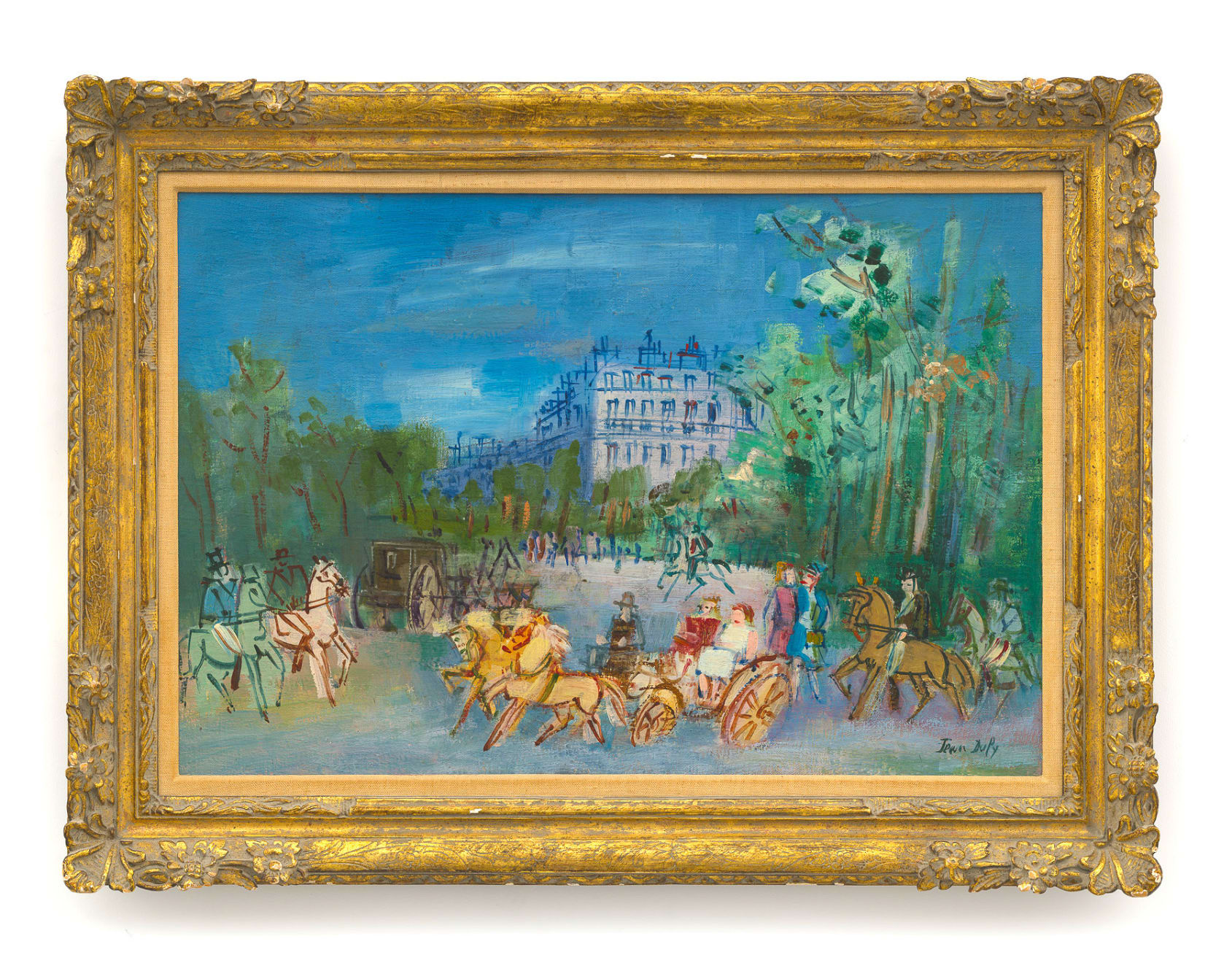 Jean Dufy (1888-1964), Promenade au Bois de Boulogne , c. 1940-45