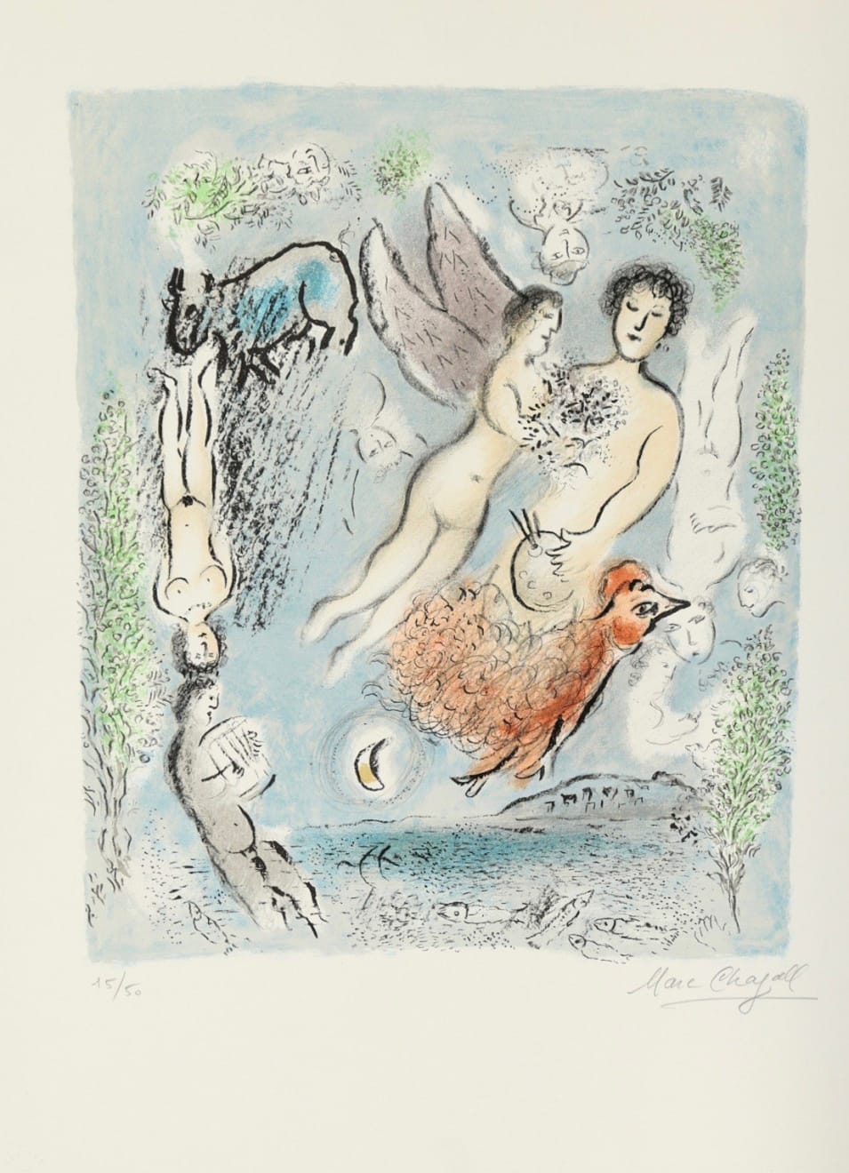 Marc Chagall (1885-1985), L'Ile de Poros (M. 963), 1980