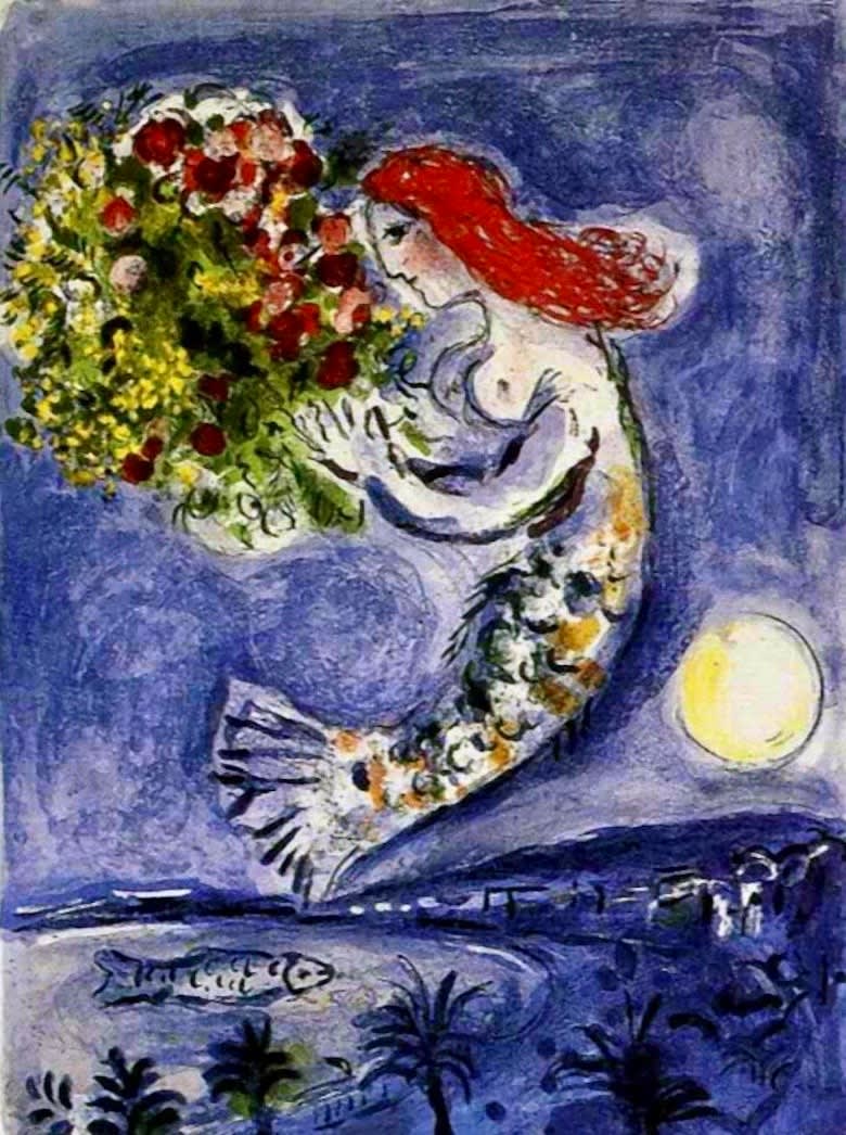Marc Chagall (Russian-French, 1885-1985), La Baie des Anges (The Bay of Angels) (M. 350), 1962