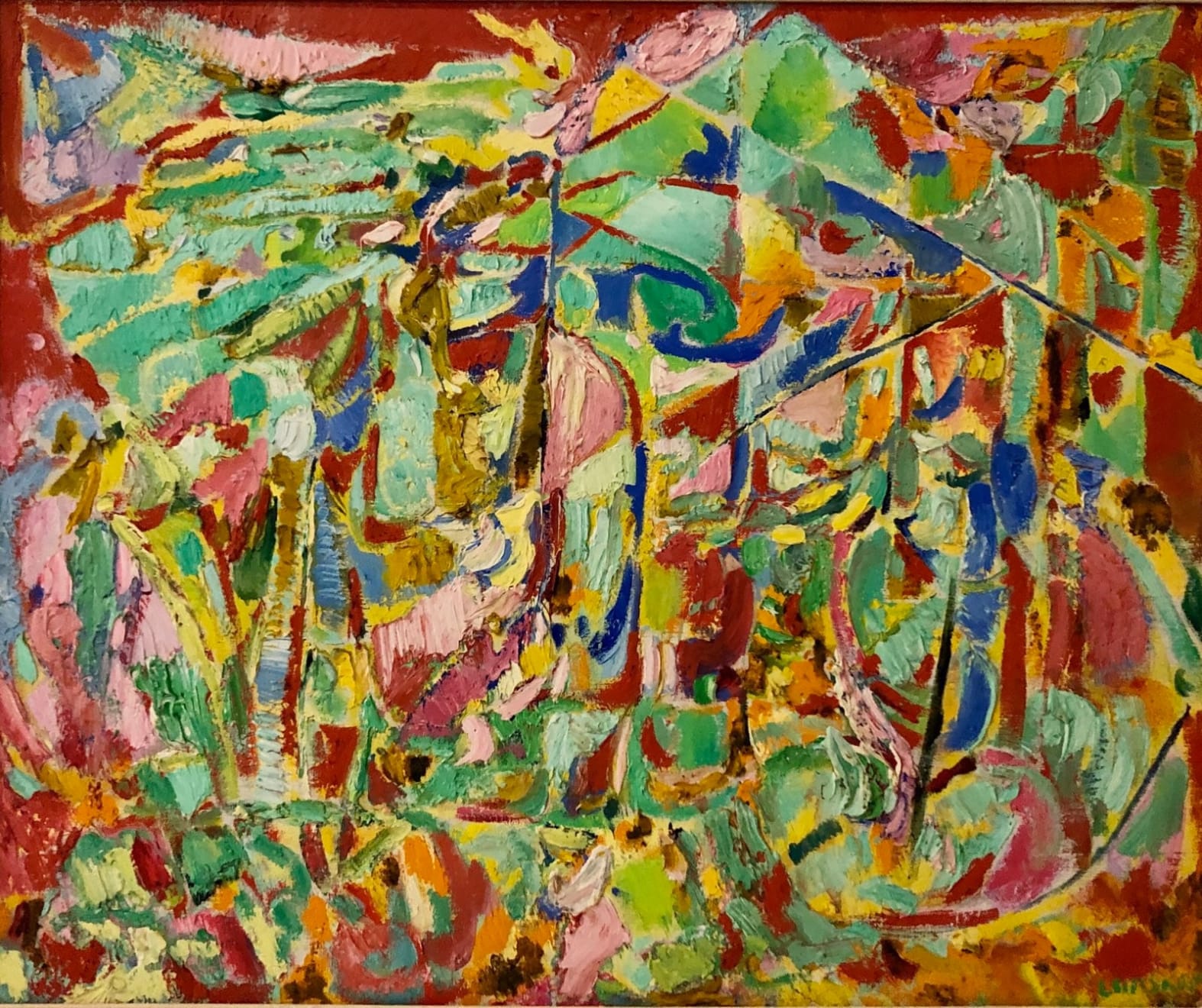 Andre Lanskoy (Russian, 1902-1976), Rose Croustillant, 1957