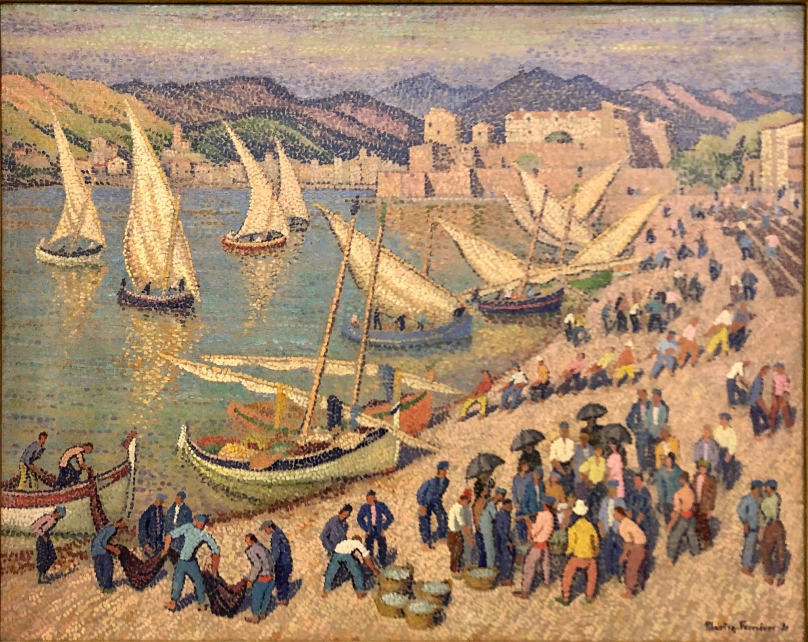Jacques Martin-Ferrieres (1893-1972), Le Port de Collioures, 1920