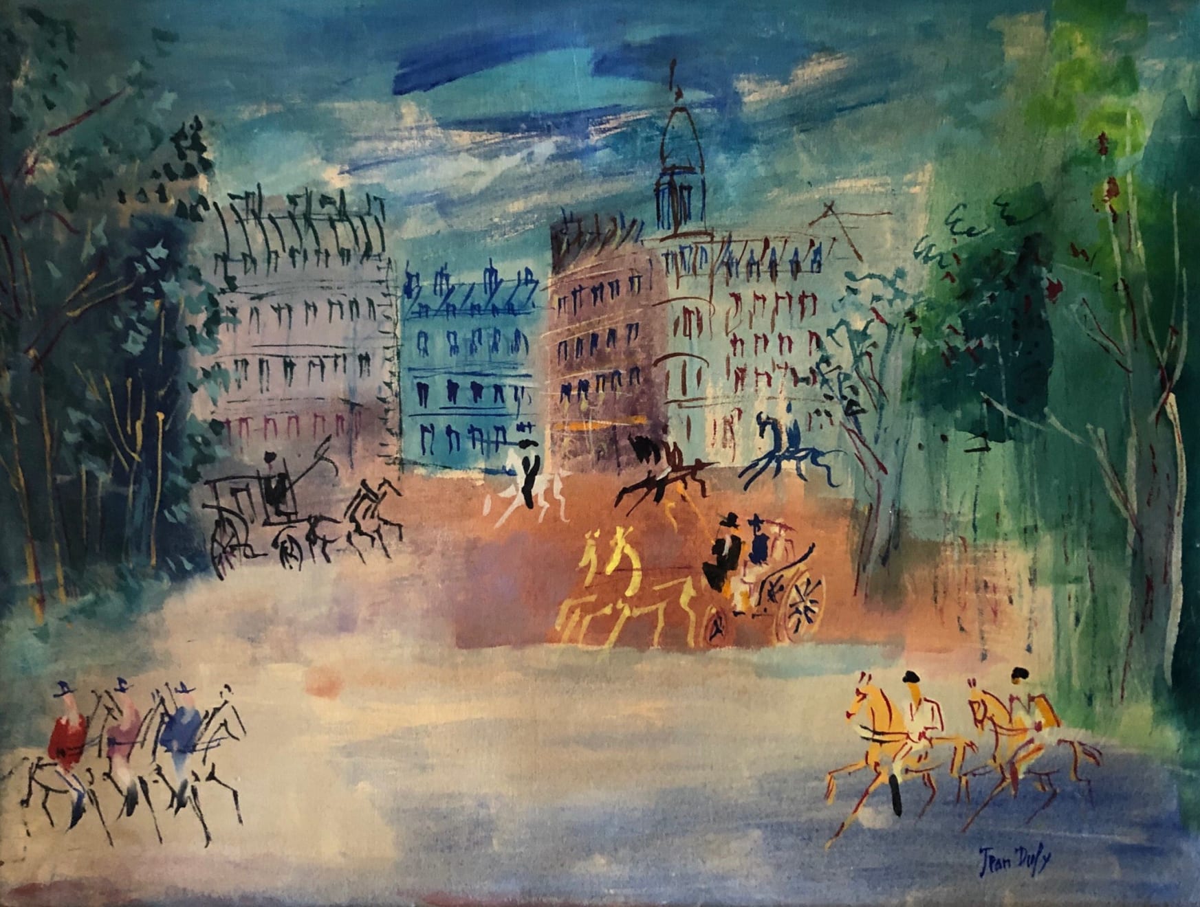 Jean Dufy (1888-1964), Bois de Boulogne