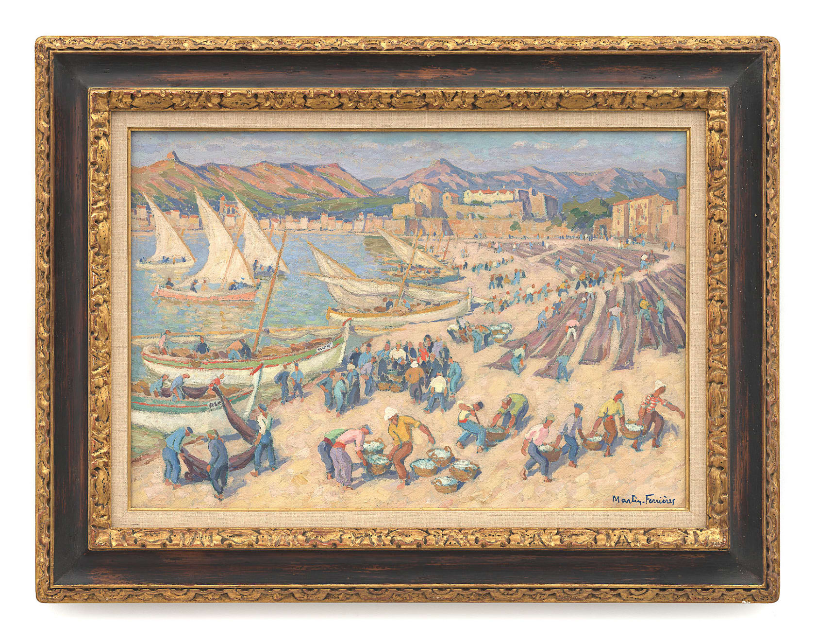 Jacques Martin-Ferrieres (French, 1893-1972), Collioures, retour du pecheurs (AE 5029), c. 1929