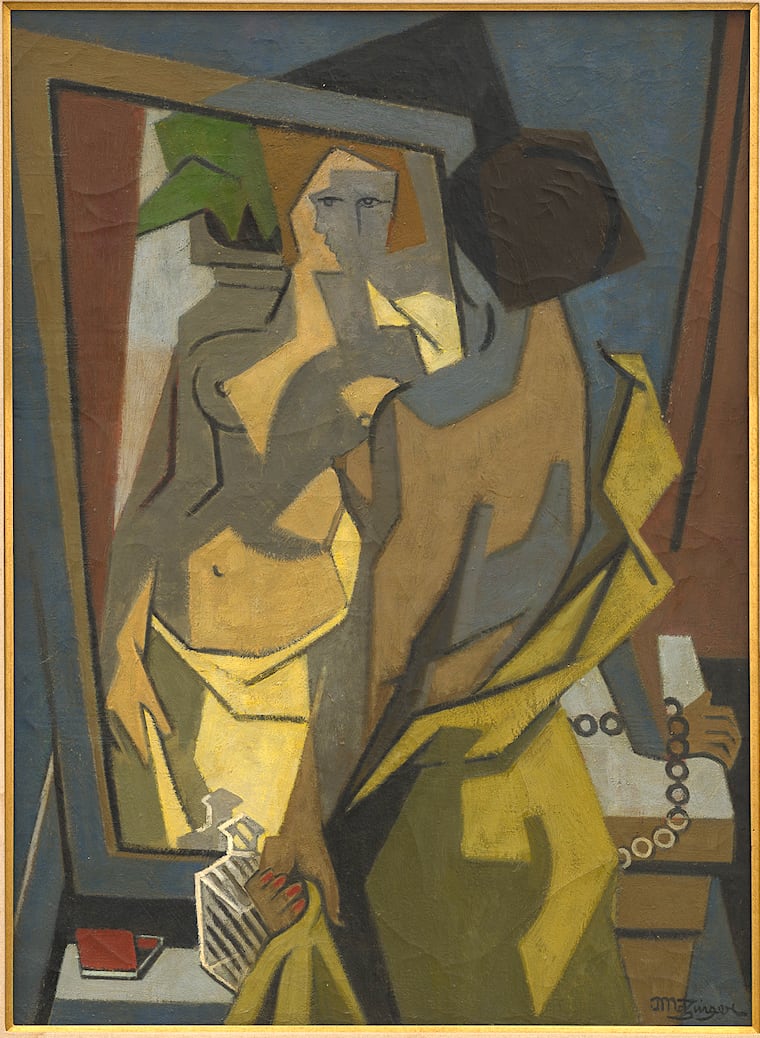 Jean Metzinger, ( 1883-1956), Devant Le Miroir, 1947