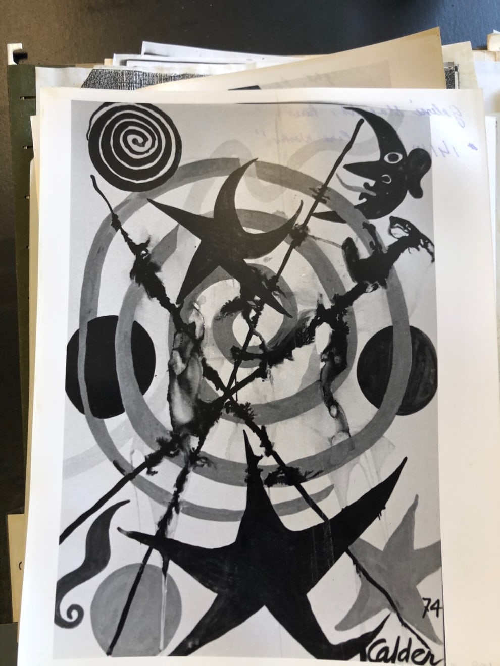 Alexander Calder, Fire Works (A08820), 1974