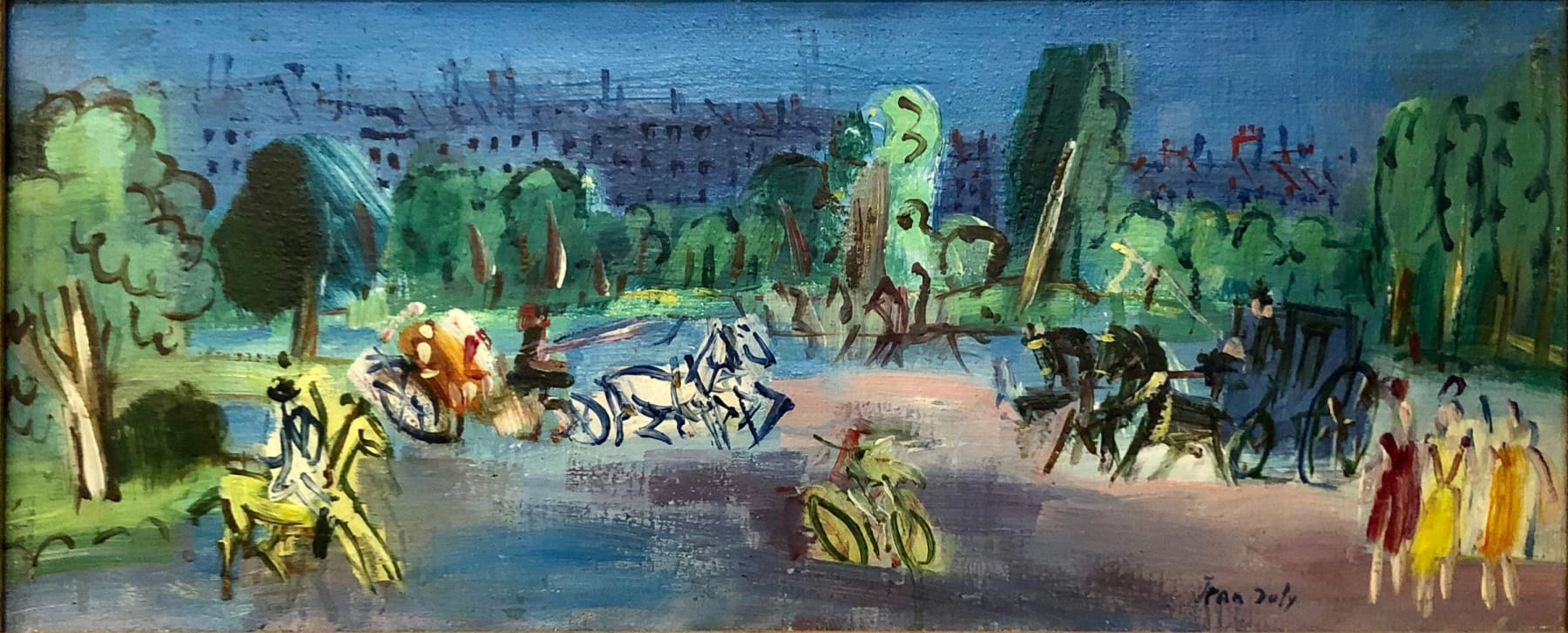 Jean Dufy, Au Bois du Boulogne (Bailly 1165)