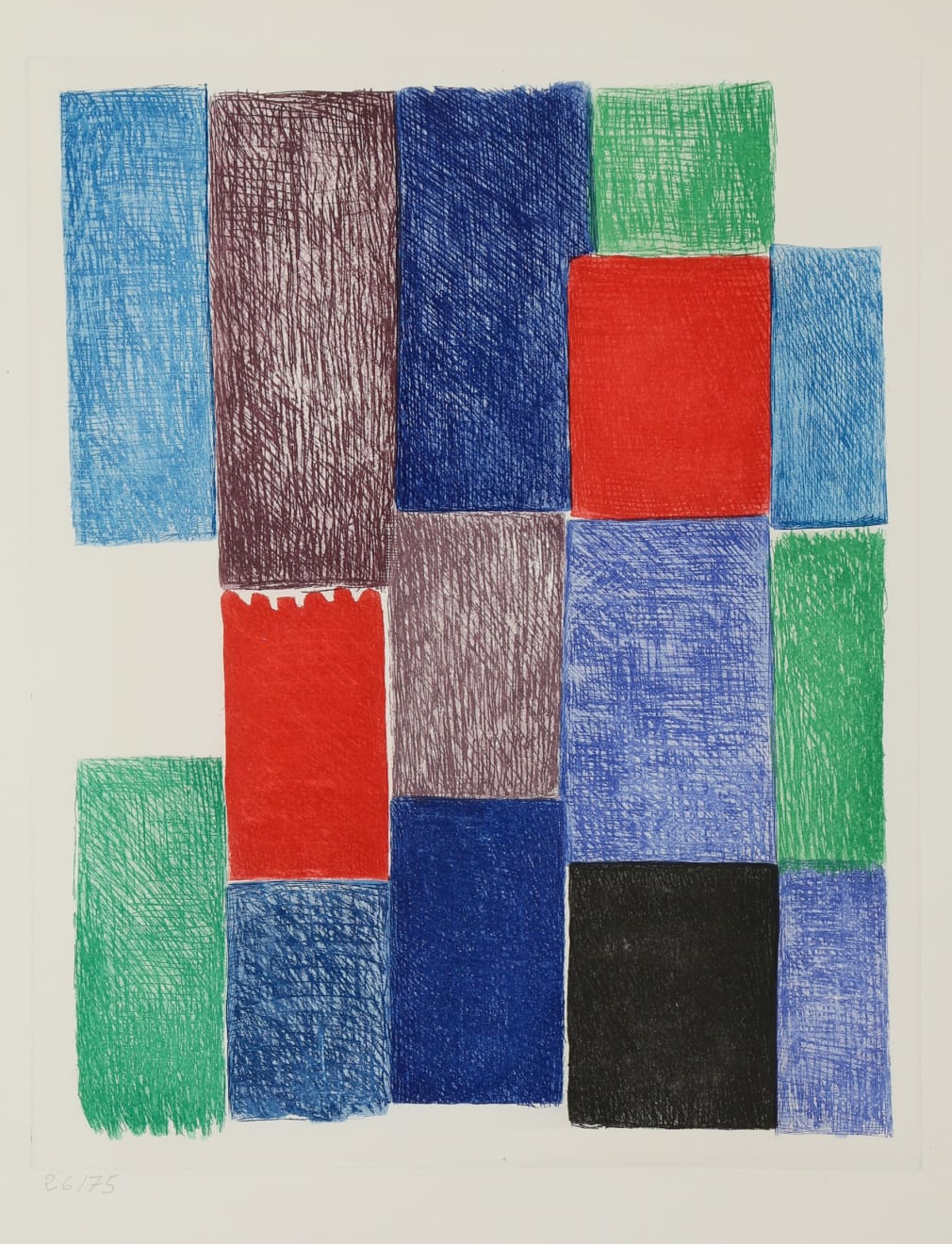 Sonia Delaunay (1881-1955), Avec Moi Meme, Plate 10, 1970