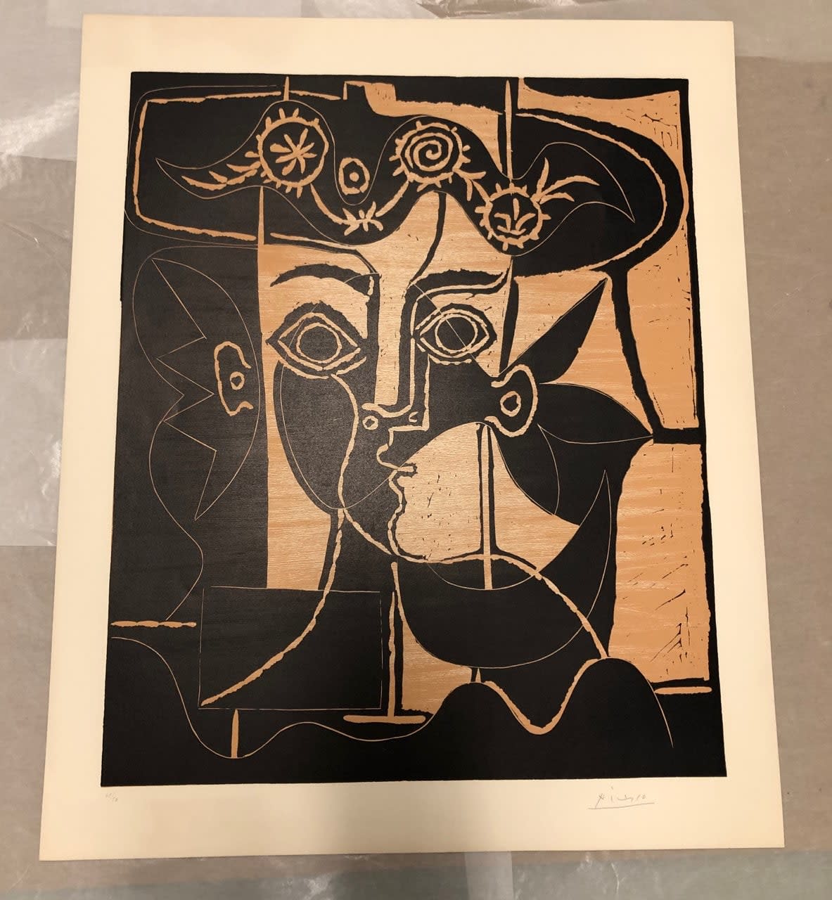 Pablo Picasso (1881-1973), Grande Tête de Femme au Chapeau orné (B. 1077; Ba. 1317) , 1962