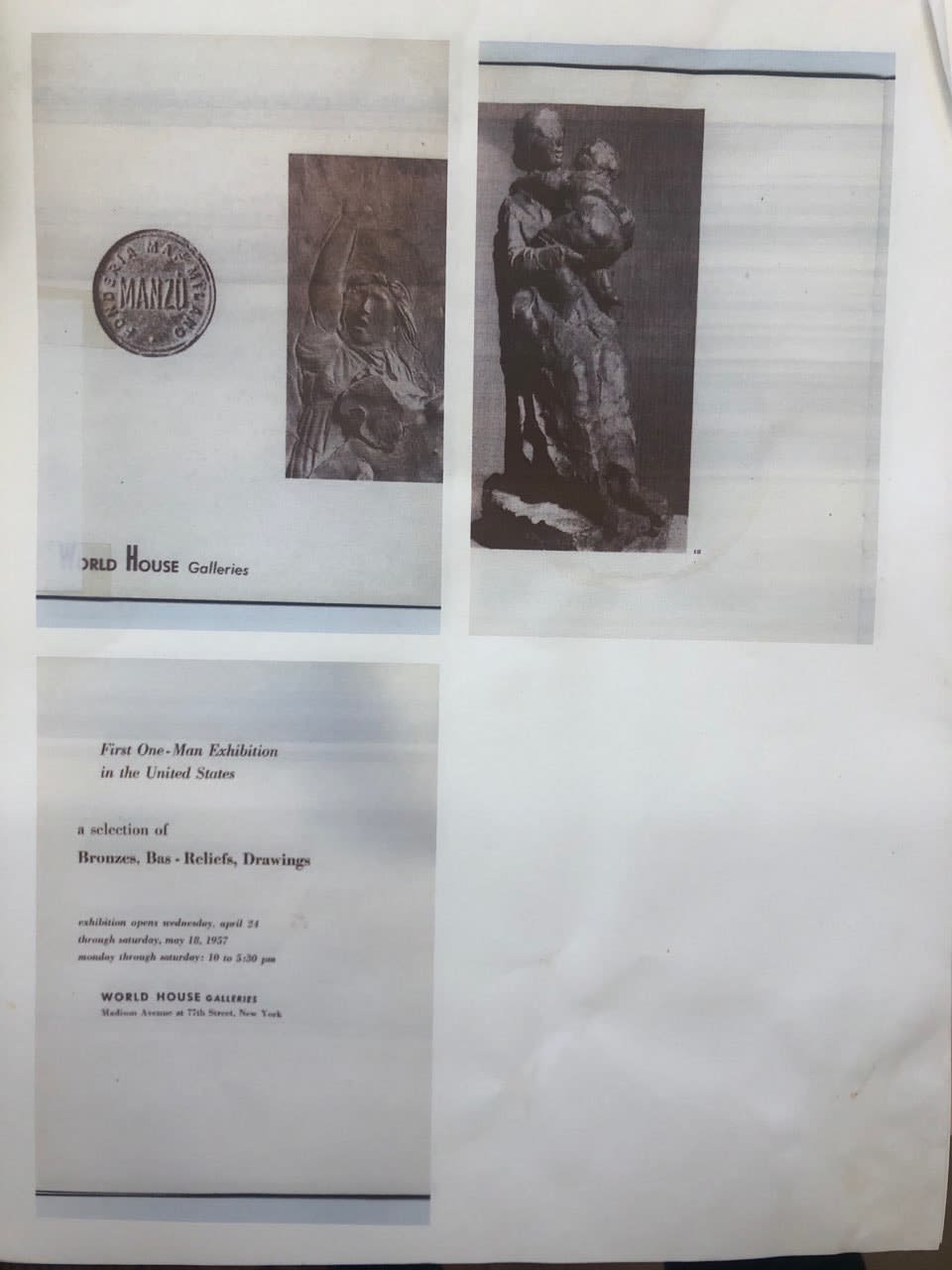 Giacomo Manzu, Maternite (Madre con Banbino), 1956