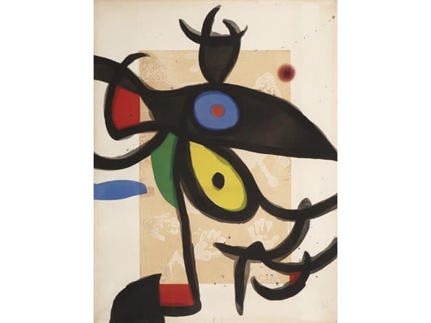 Joan Miro (1893-1983), Inceste au Sahara, 1975