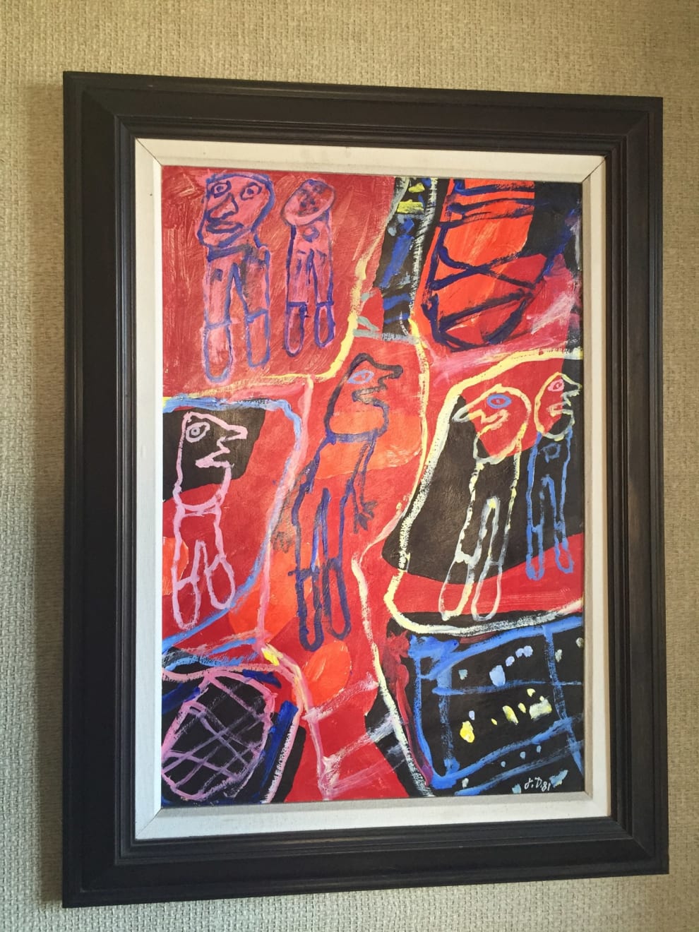 Jean Dubuffet (1901-1985), Site avec 6 Personnages, 1981