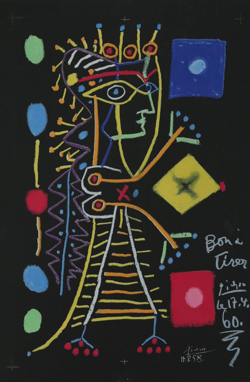 Pablo Picasso (1881-1973), Jacqueline (La Femme aux Des), 1960