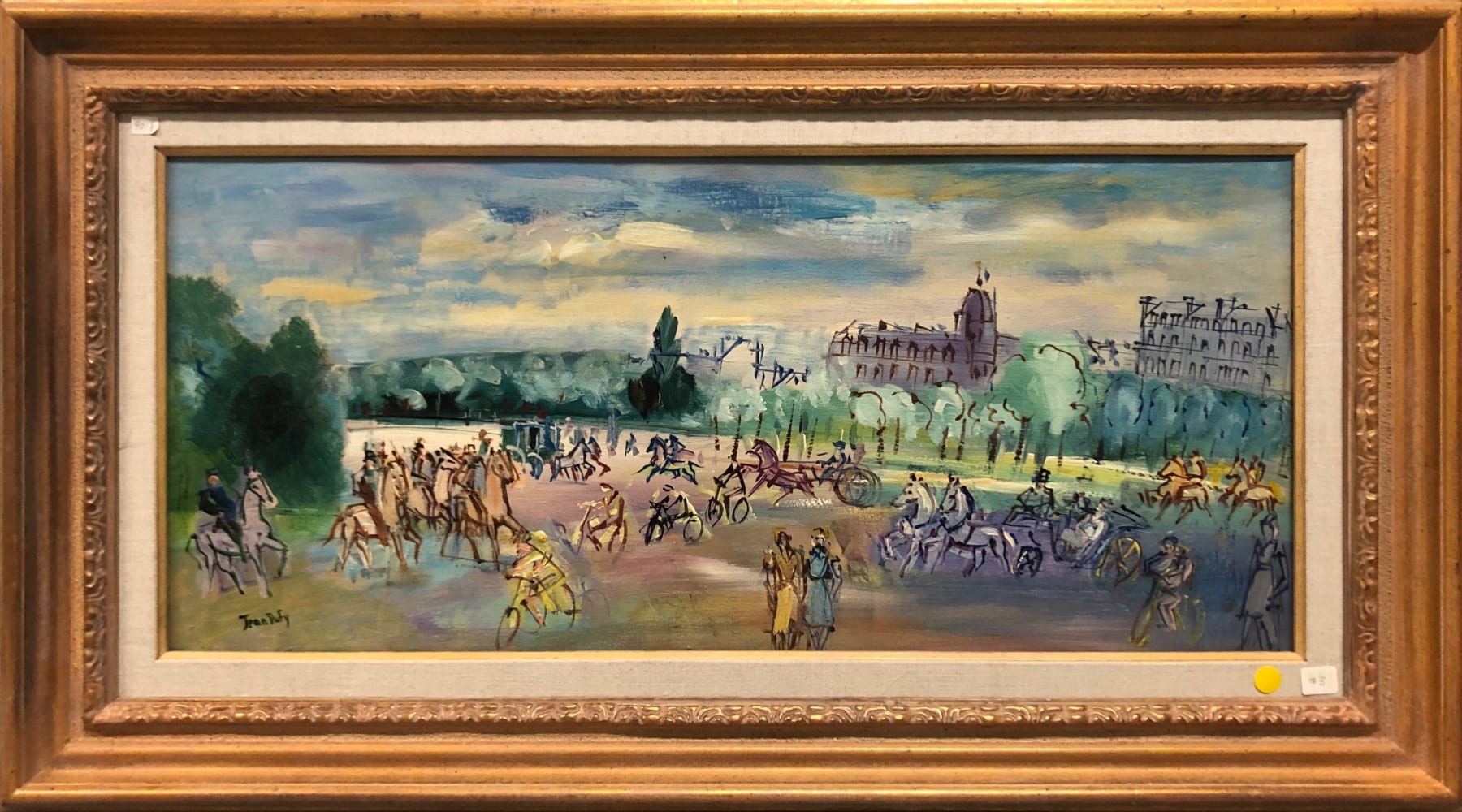 Jean Dufy (1888-1964), Cavaliers et Caleches vers le Bois