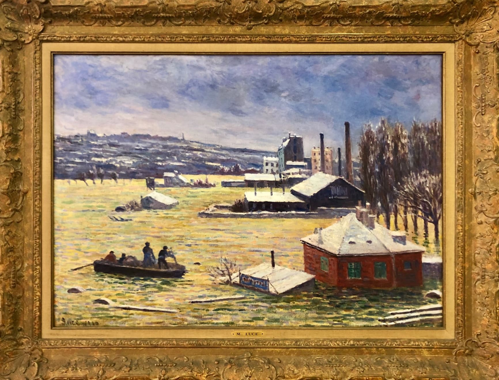 Maximilien Luce (French, 1858 – 1941), Issy, les inondations , 1910