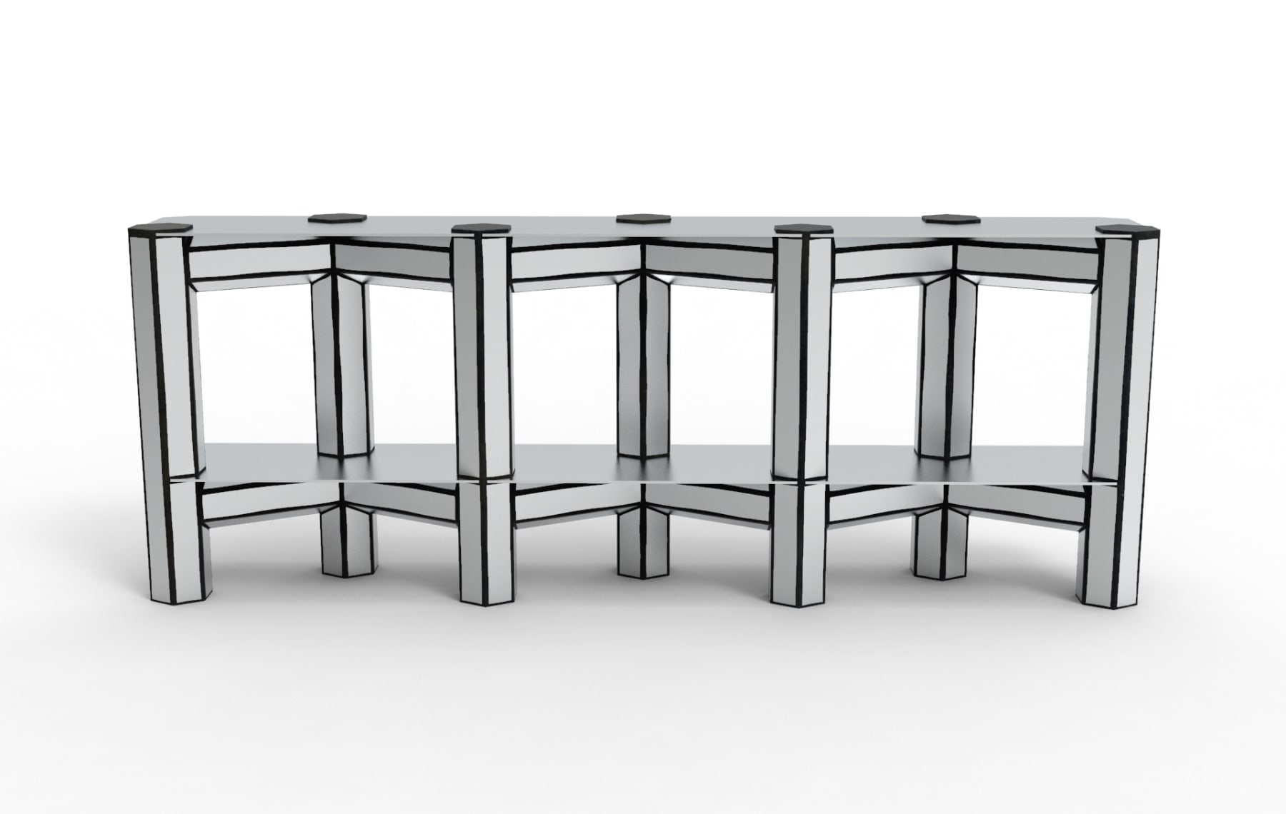 Tijs Gilde (Studio Guilty), ŠEŠIAKAMPĖ / HEX , Lentyna / shelf