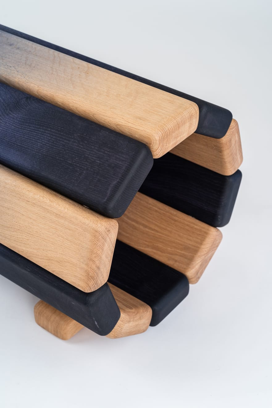 Onno Adriaanse, Aušra - Cilindrinis suoliukas / Dawn - Cylinder Bench, Suoliukas / Bench