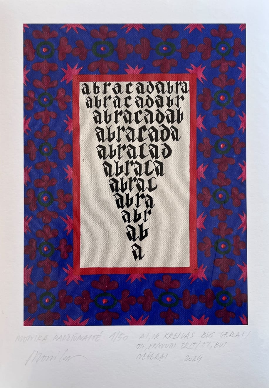 Monika Radžiūnaitė, Ai, ir kreivas bus gerai / Oh, pravum erit / Oi, bus negerai // Oh, crooked will also be fine / Oh, pravum erit / Oh, it’s going to be bad, 2025