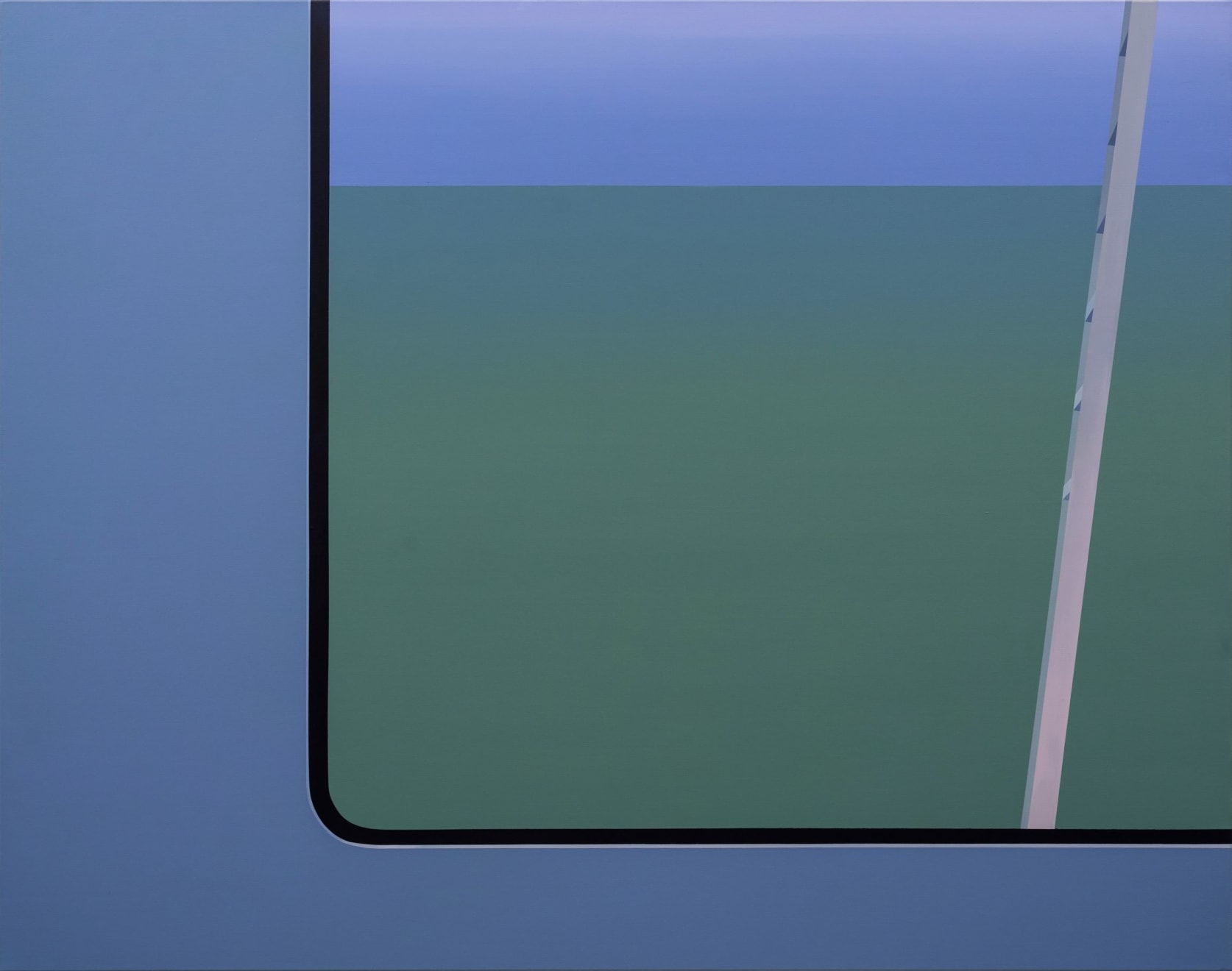 Linas Jusionis, Kertant lagūną / Crossing the lagoon, 2023