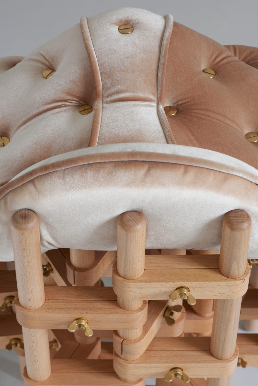 Marija Puipaitė, Collaboration with Vytautas Gečas: Envisioned Comfort (Saddle chair), 2020
