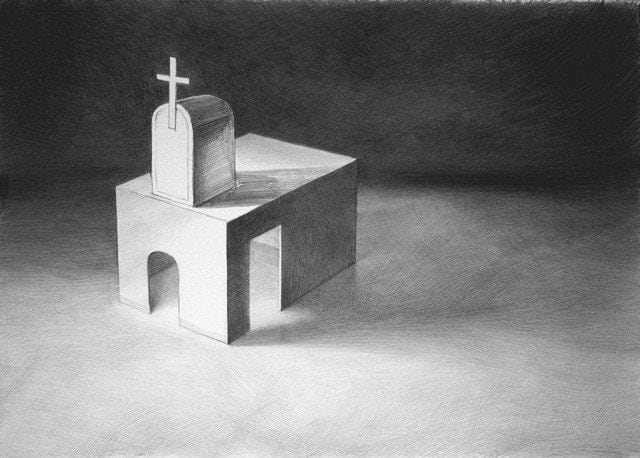 Mindaugas Lukošaitis, Modernaus meno objektas – Bažnyčia / Object of Modern Art – Church, riboto tiražo atspaudas / limited edition print, 2011