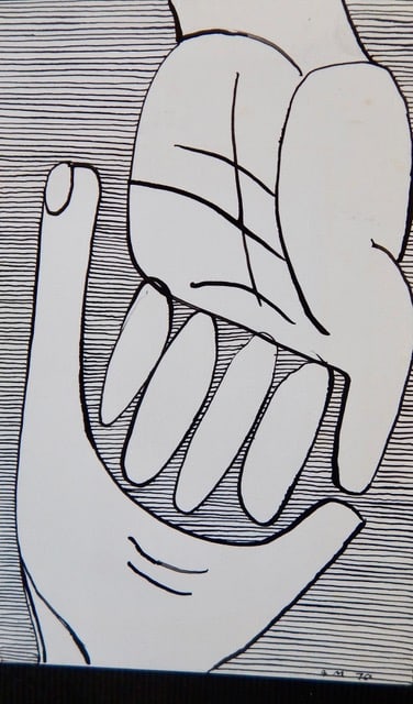 Antanas Mončys, Two Hands on approach, 1970