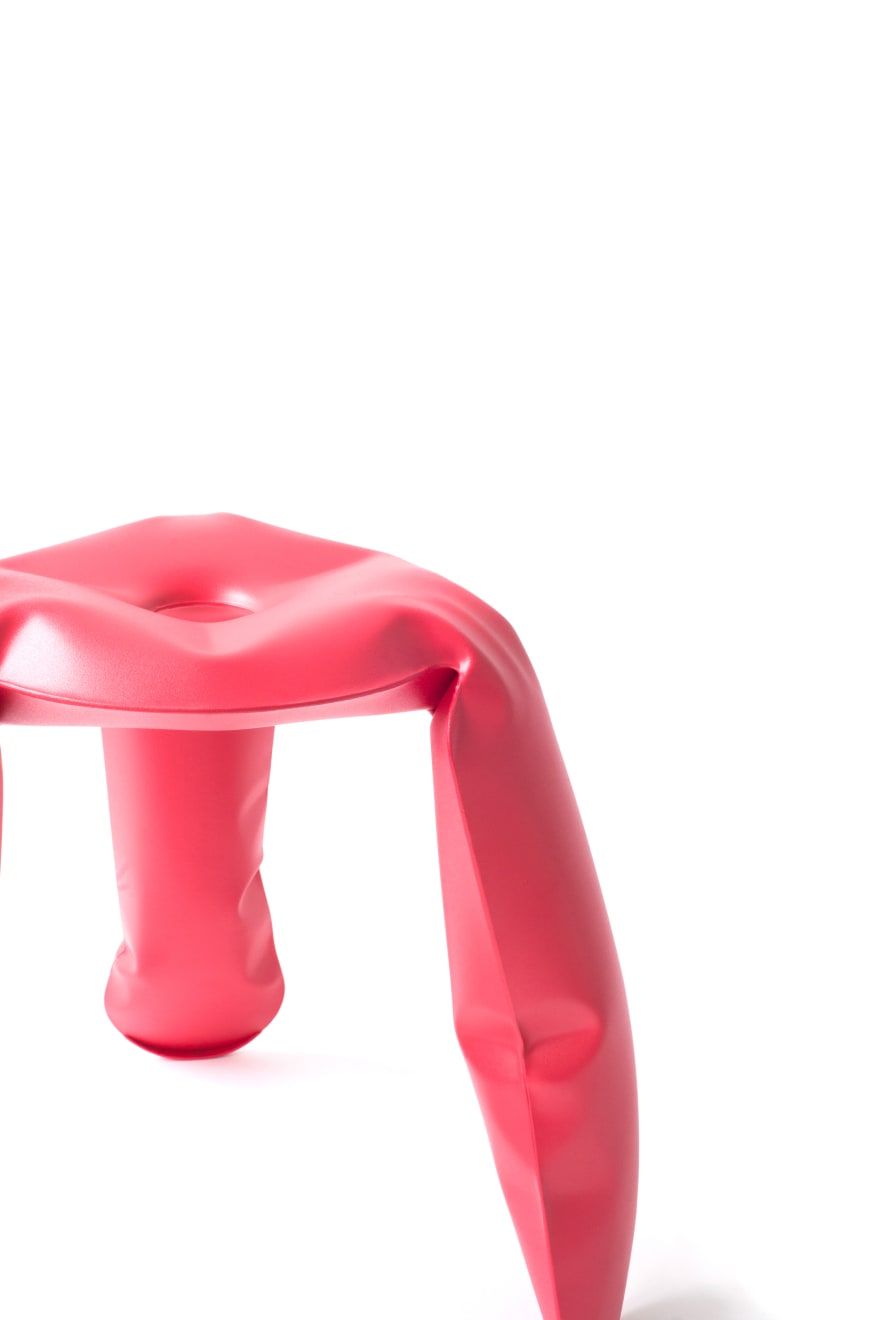 Oskar Zieta, Plopp mini stool strawberry red, 2021