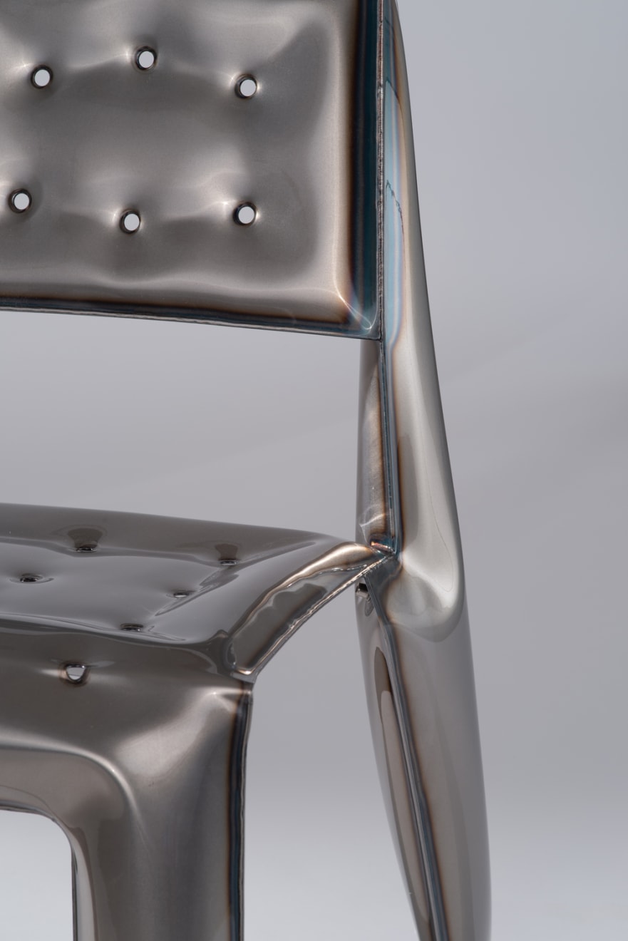 Oskar Zieta, CHIPPENSTEEL 0.5 Raw Chair, 2021