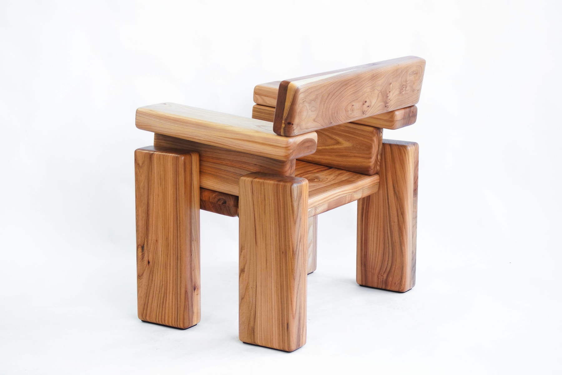 Onno Adriaanse, Medinis fotelis - Elm / Timber Armchair - Elm, Fotelis / Armchair