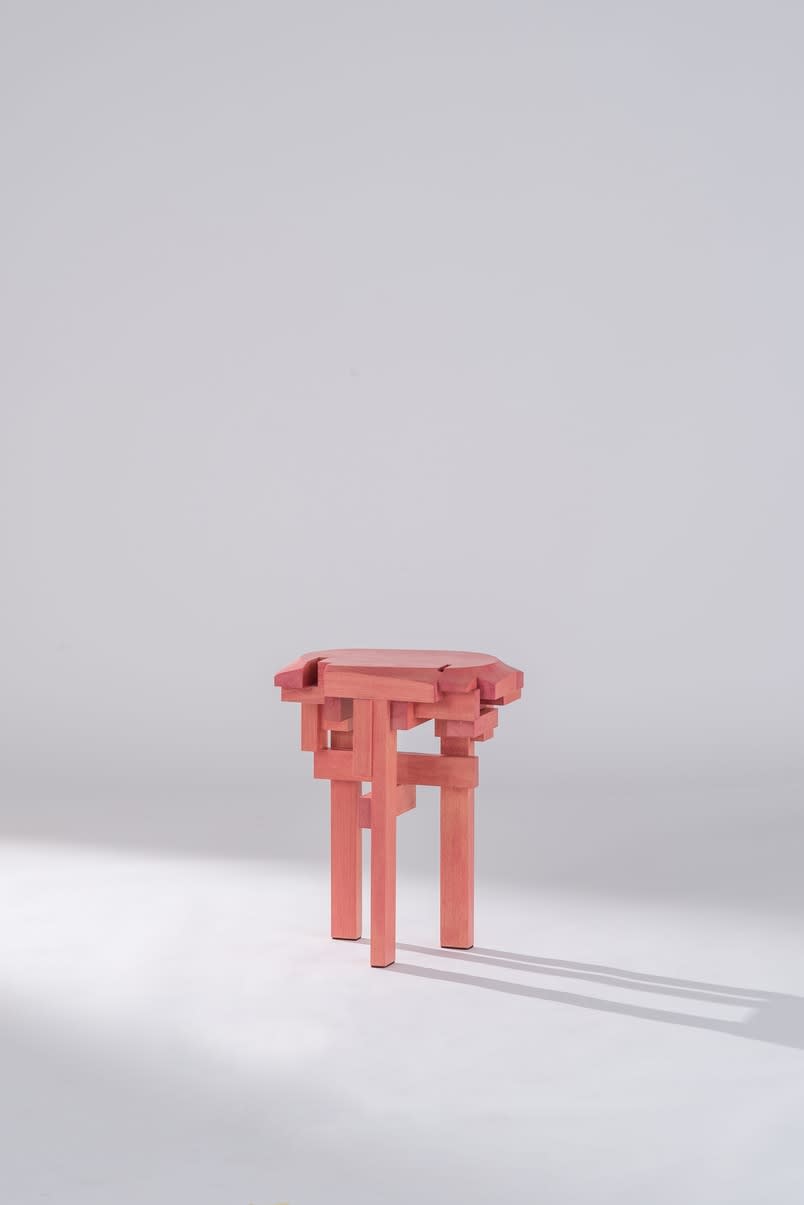 Sho Ota, stool #2 from Surfaced series , Šoninis stalelis / Side table