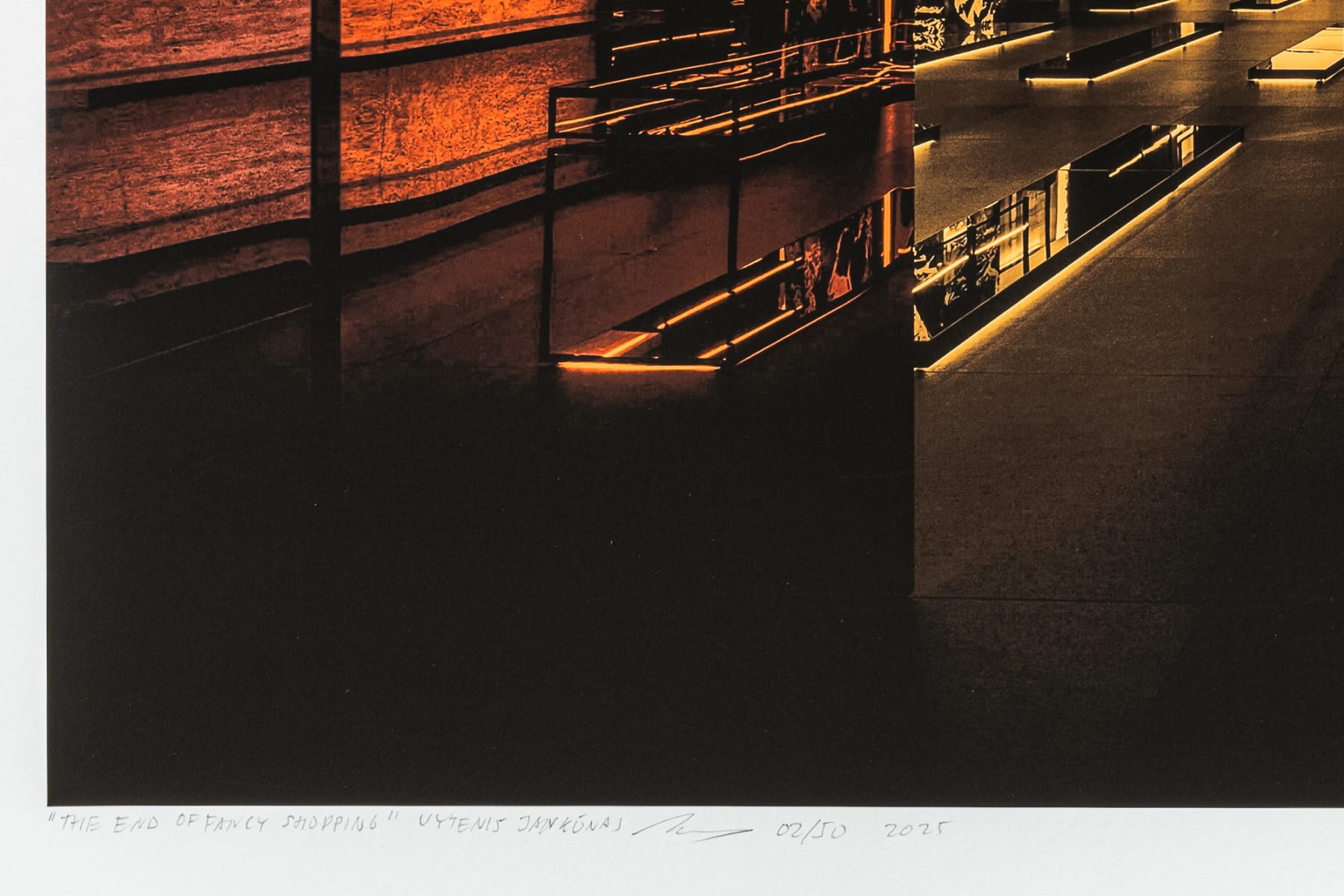 Vytenis Jankūnas, The End of Fancy Shopping – Empty Shelves at The Celine Store, NYC, riboto tiražo atspaudas / limited edition print, 2025