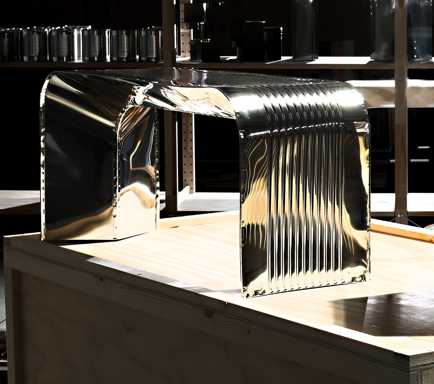 Lennart Lauren, Paperthin Architecture (bench), 2018/2021