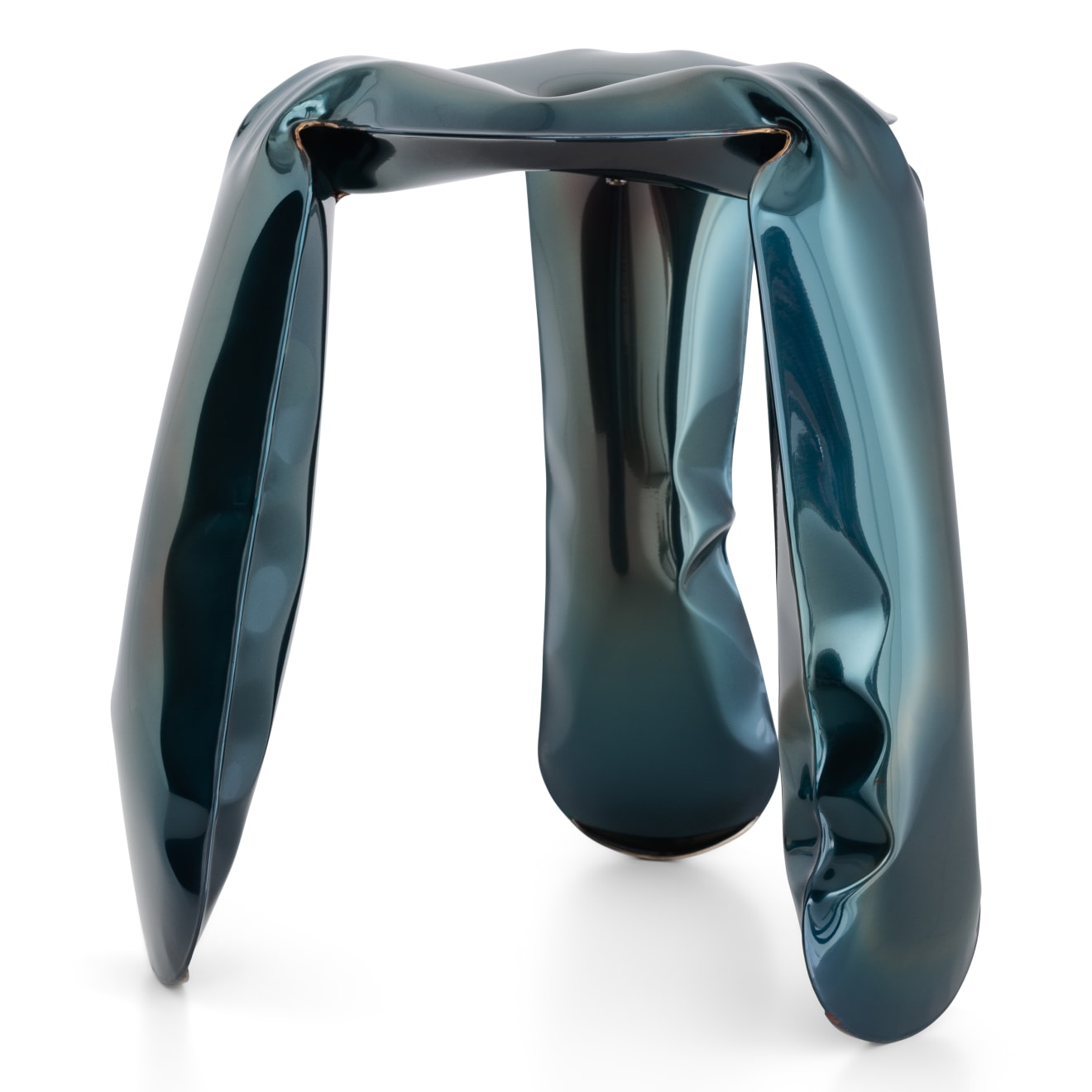 Oskar Zieta, Plopp standard stool heat cosmic blue, 2021