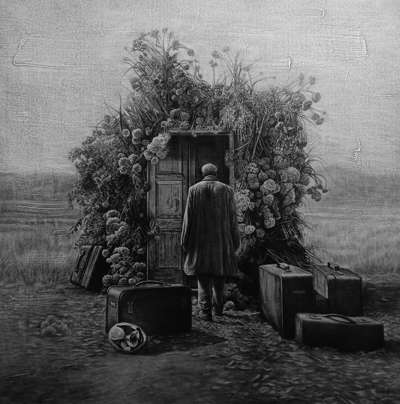 Ángel León Valiente, Abrazando La Sombra (Embracing the Shadow), 2025