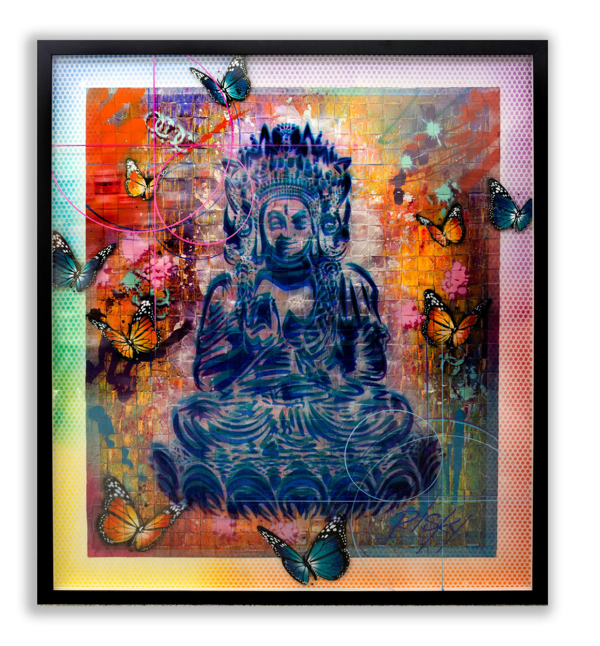 Risk Rock, Multi Plexi Woven Warrior Buddha, 2024